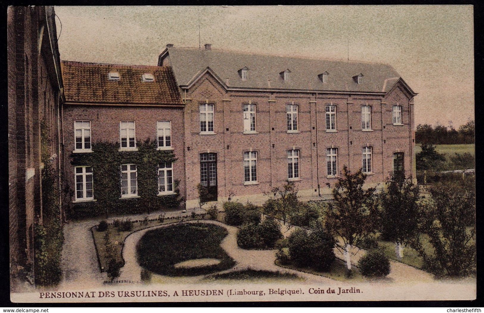 HEUSDEN - PENSIONNNAT DES URSULINES - Coin Du Jardin - Met Relais Heusden Op Rug - Heusden-Zolder