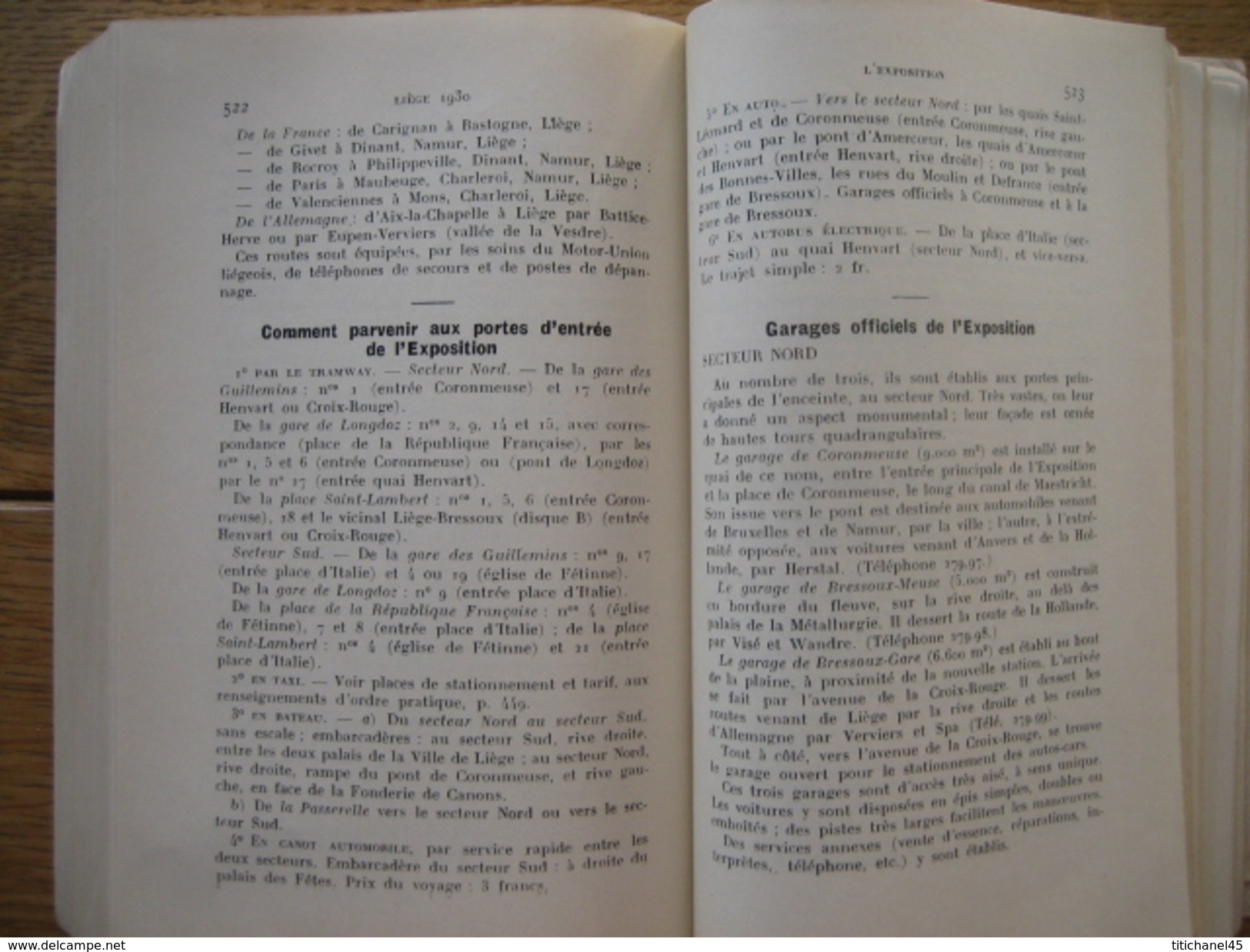 LIEGE 1930 - L'EXPOSITION INTERNATIONALE - LA VILLE - LA REGION + PLAN DE L'EXPOSITION - PLAN DE LA VILLE - 636 pages