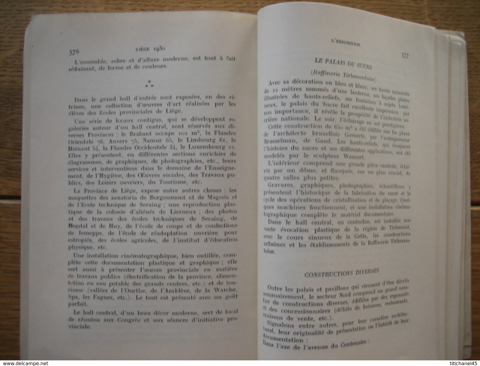 LIEGE 1930 - L'EXPOSITION INTERNATIONALE - LA VILLE - LA REGION + PLAN DE L'EXPOSITION - PLAN DE LA VILLE - 636 pages