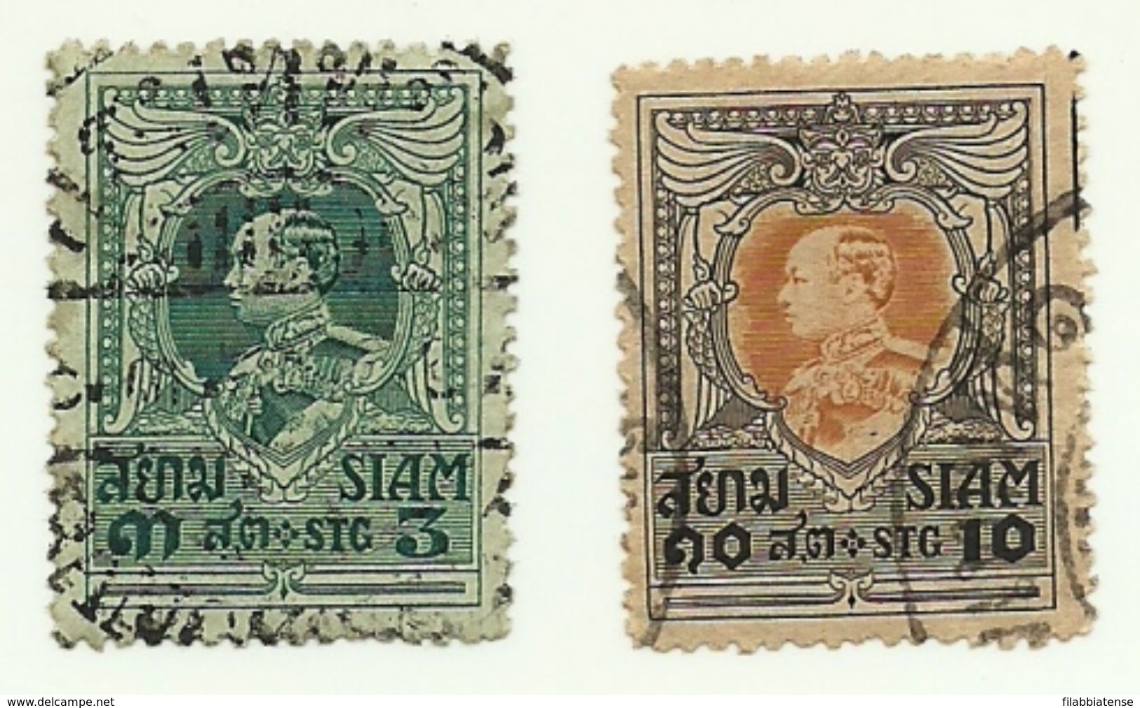 1920 - Siam 159 + 161 Effigie - Siam