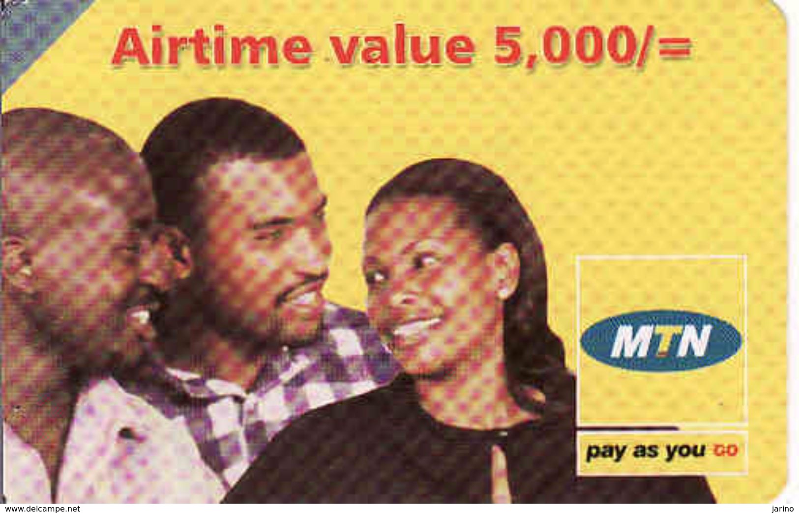 Uganda Airtime 5 000 Recharge MTN Phonecard, Used - Ouganda