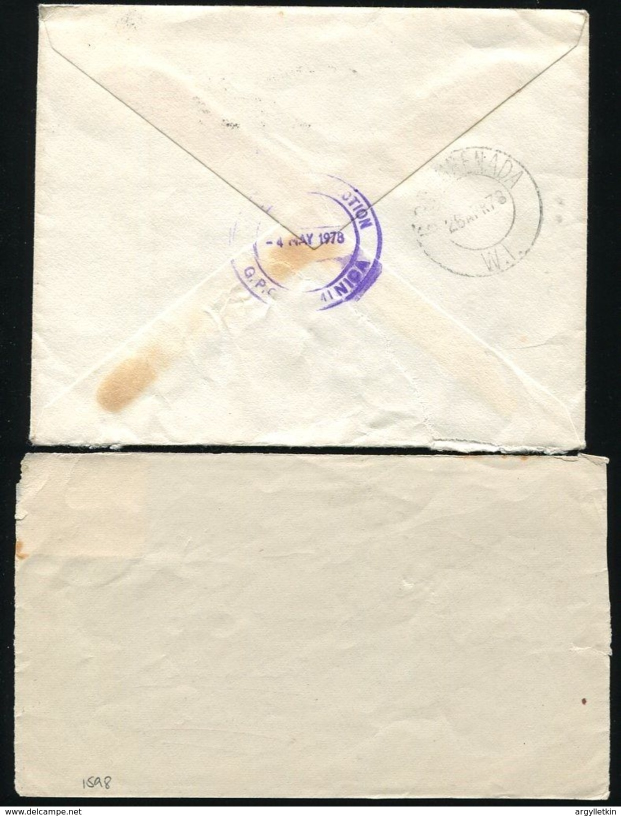 GRENADA TRINIDAD DOMINICA MISSENT MARKS 1924 AND 1978 - Other & Unclassified