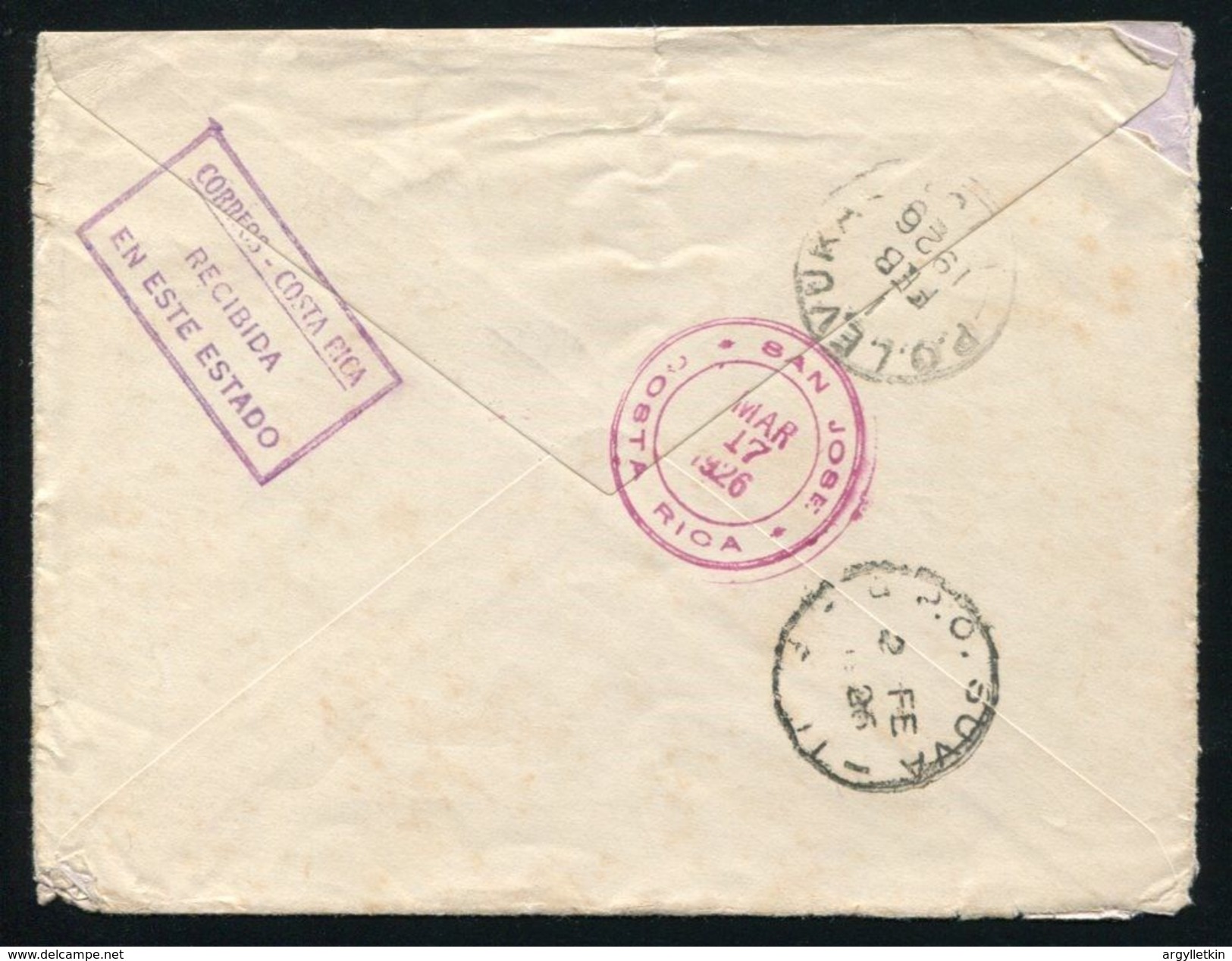 FRENCH PACIFIC WALLIS ET FUTUNA FIJI COSTA RICA TAXED MAIL - Briefe U. Dokumente