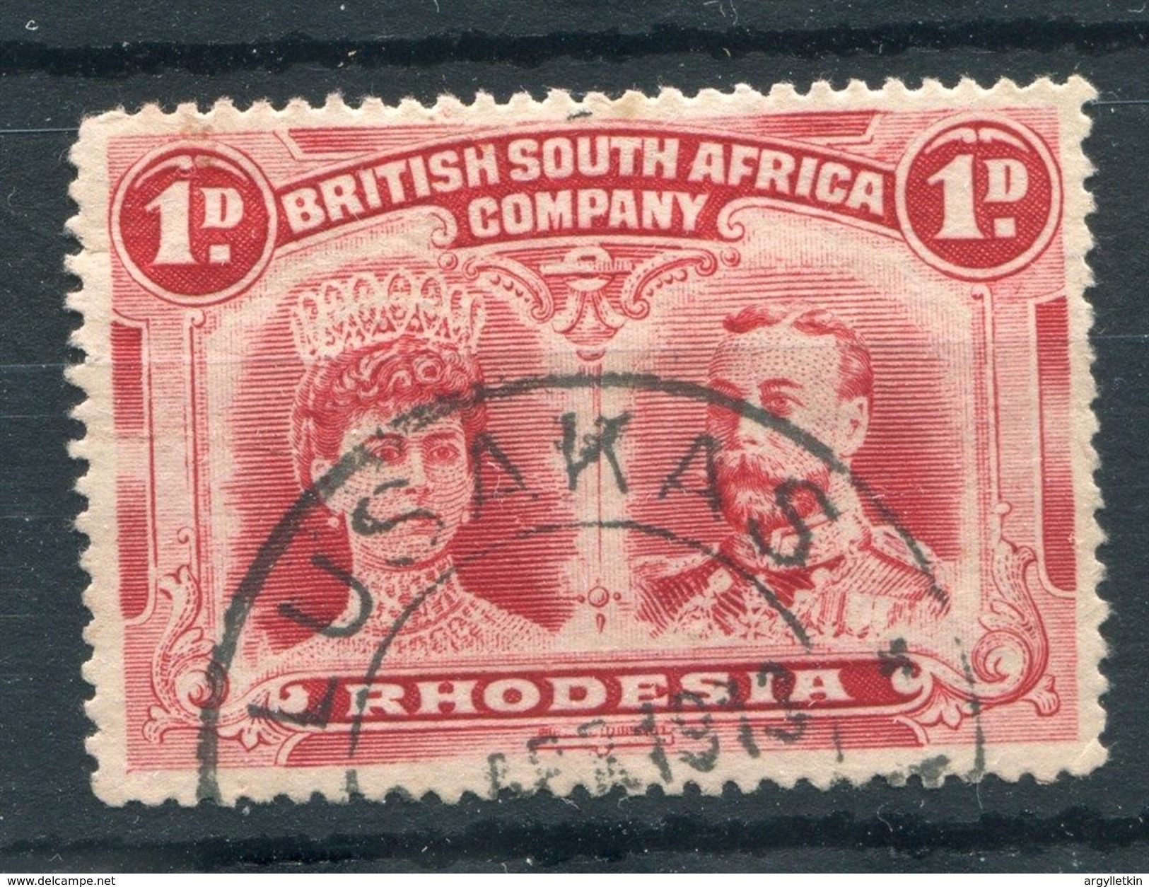 NORTHERN RHODESIA LUSAKAS POSTMARK DOUBLE HEAD - Northern Rhodesia (...-1963)