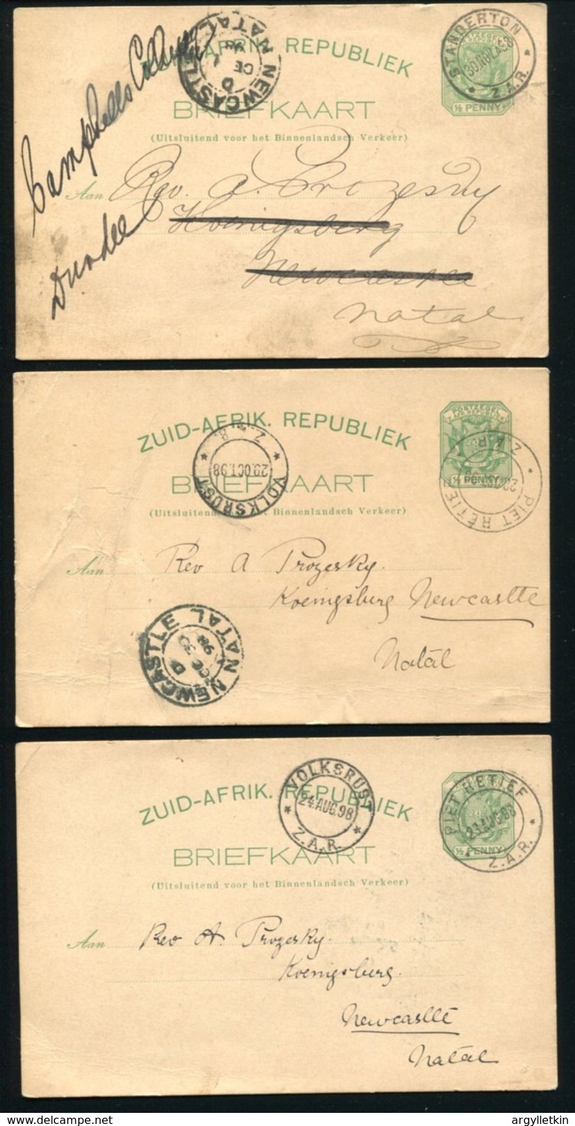 SOUTH AFRICAN REPUBLIC STATIONERY STANDERTON PIET RETIEF - Unclassified