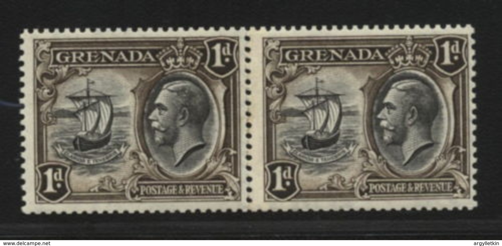 GRENADA GEORGE V COIL JOIN PAIR SHIPS - Grenada (...-1974)