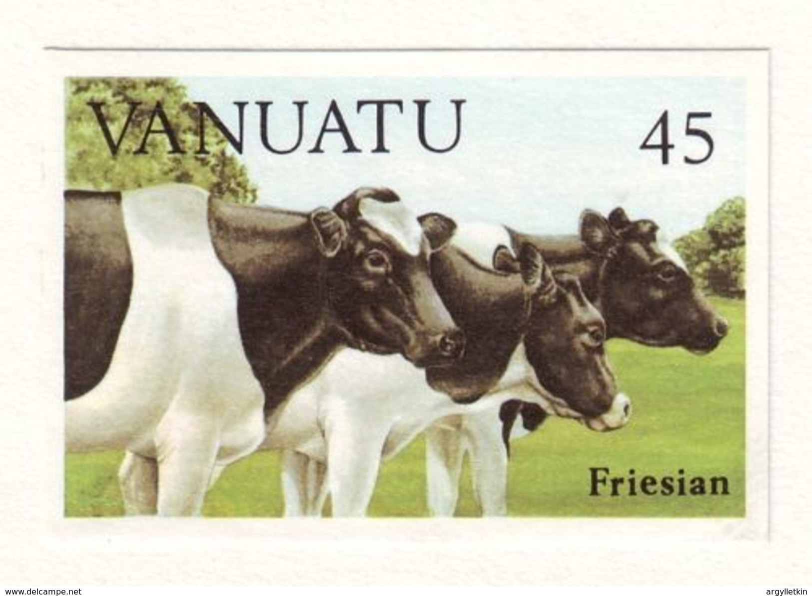 VANUATU CATTLE - RUNNING PROOFS SET - Vanuatu (1980-...)