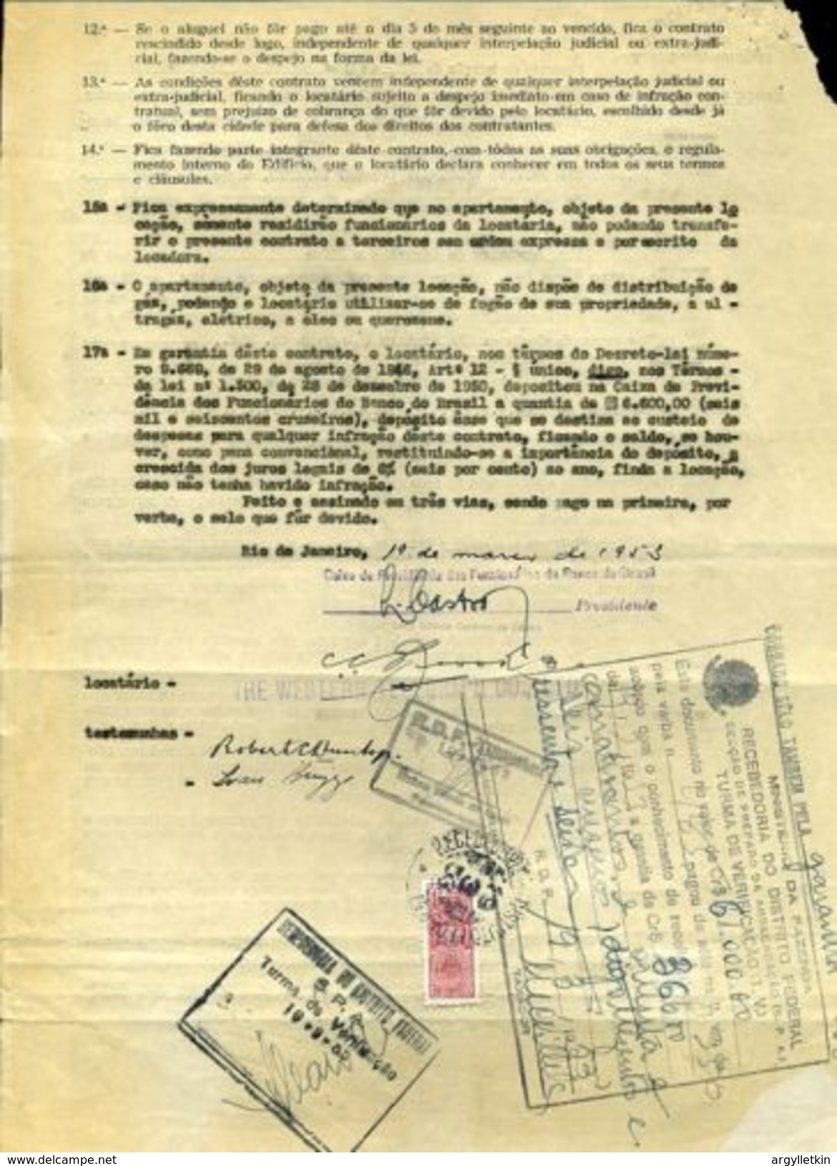 BRAZIL ESTADO RIO NITEROI DOCUMENTS 1953/63 - Other & Unclassified