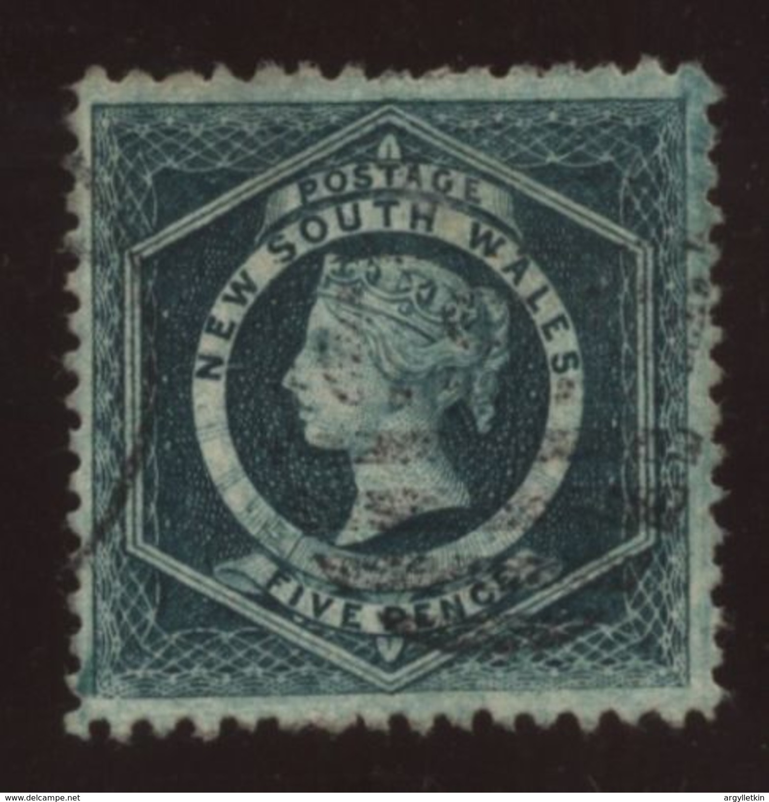 AUSTRALIA/NSW/1863 5d USED - Used Stamps