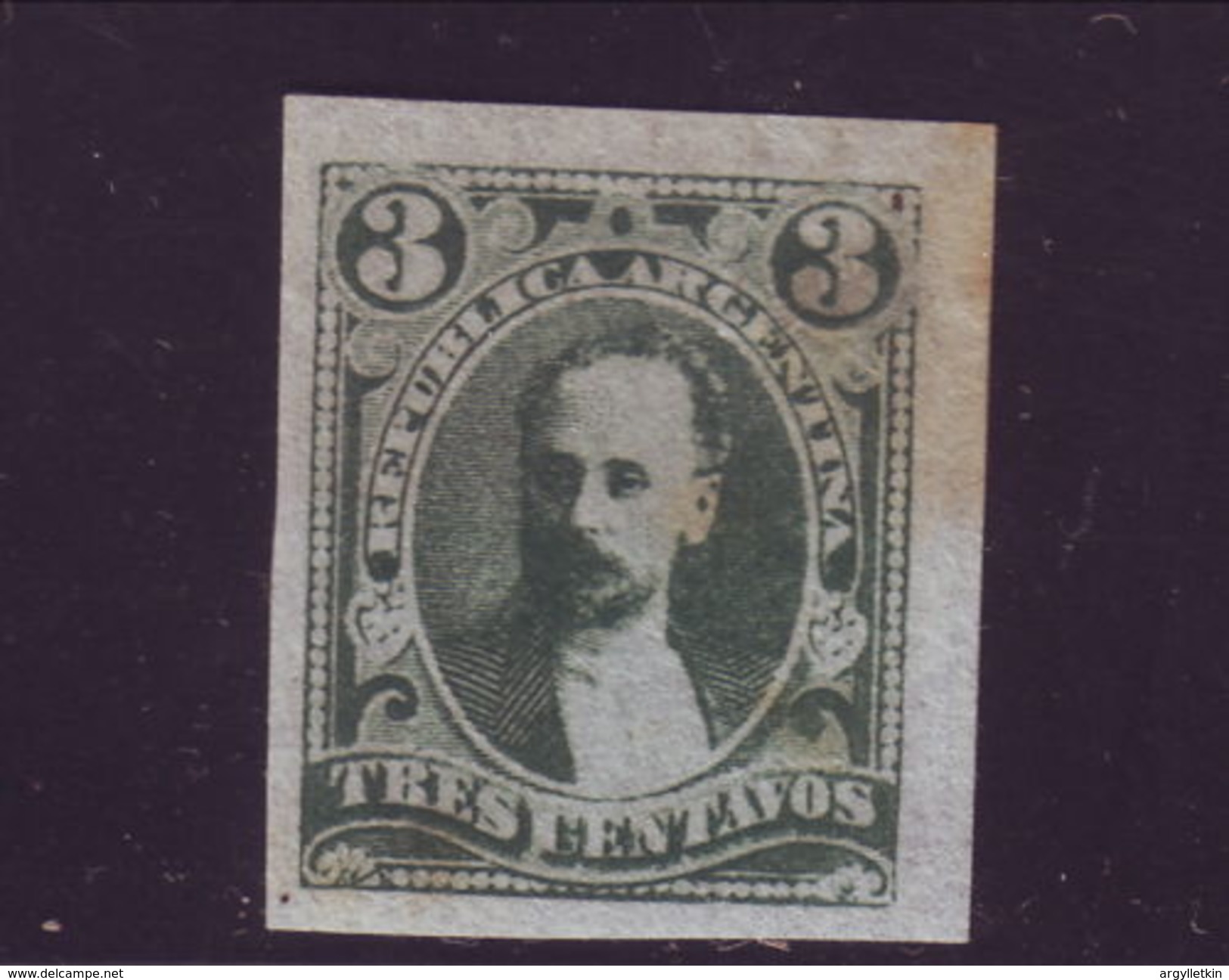 ARGENTINA 1889 CELMAN IMPERF PROOF - Neufs