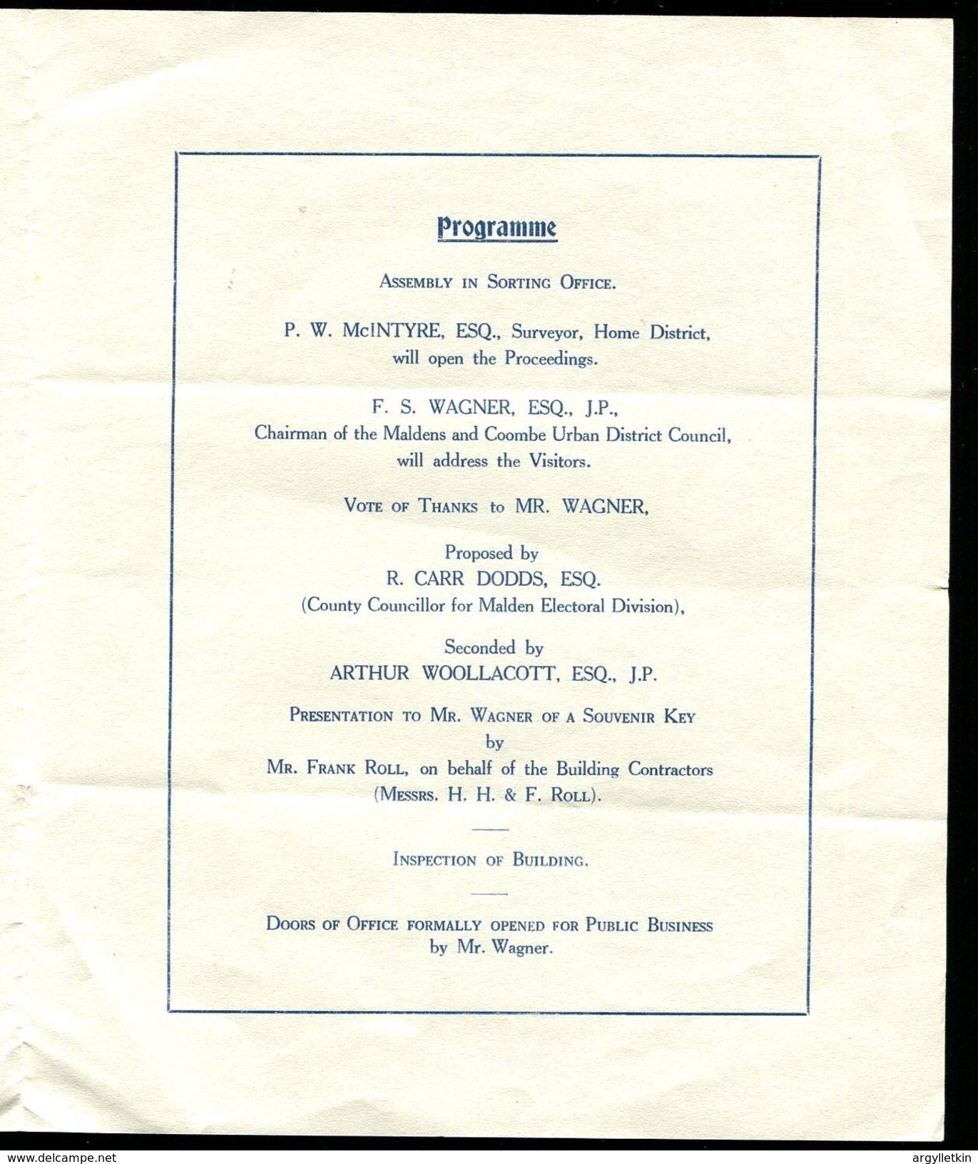 GREAT BRITAIN NEW POST OFFICES 1933 - Zonder Classificatie