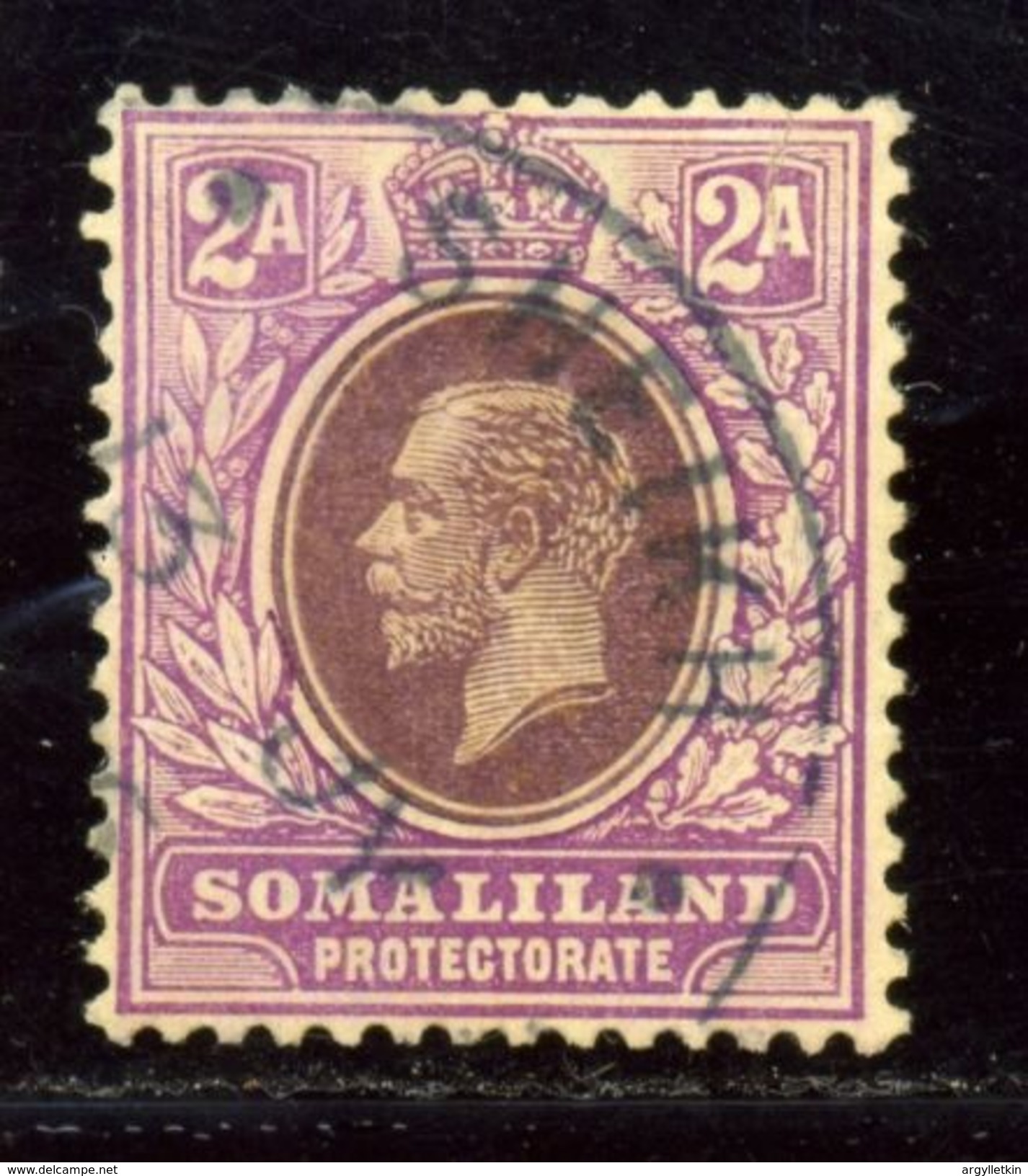 BRITISH SOMALILAND RARE POSTMARK SHEIKH KG5 - Somaliland (Herrschaft ...-1959)