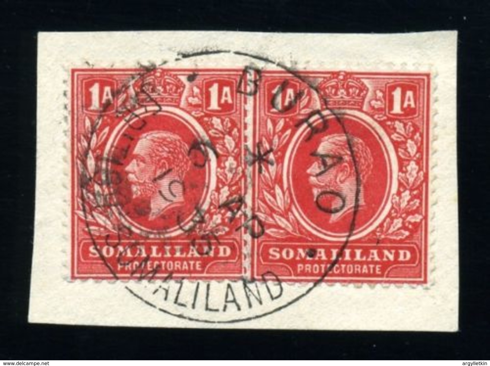 BRITISH SOMALILAND RARE POSTMARK BURAO KG5 - Somaliland (Protectorate ...-1959)