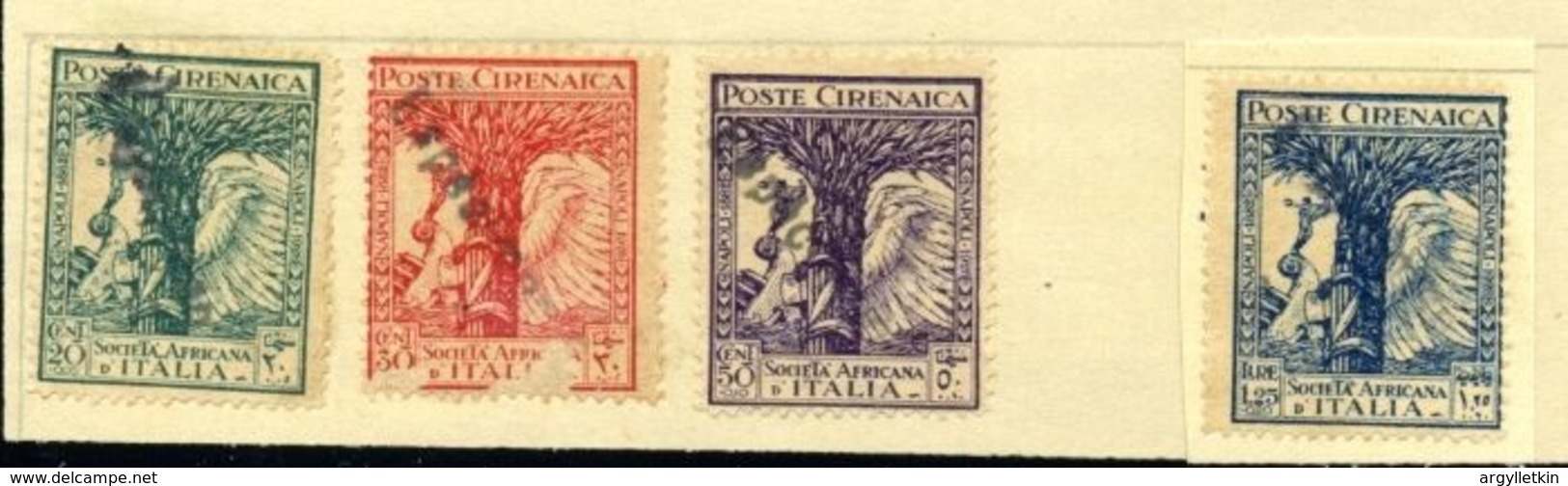 ITALIAN COLONIES CYRENAICA 1928 ITALIAN AFRICAN SOCIETY - Cirenaica