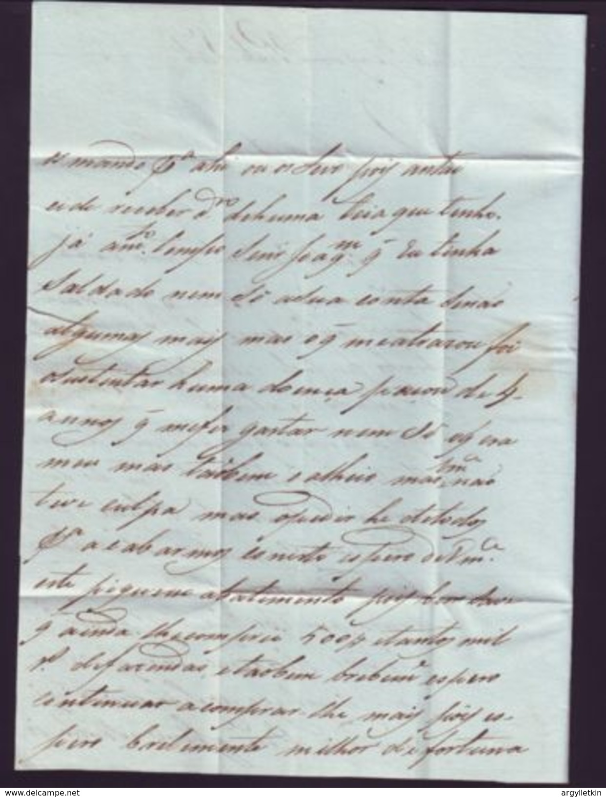 PORTUGAL 1842 "20 Reis"  ENTIRE TO PORTO - ...-1853 Préphilatélie