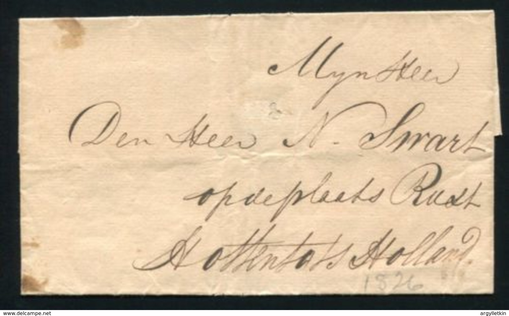 SOUTH AFRICA CAPE 1826 SWART HOTTENTOTS HOLLAND - Unclassified