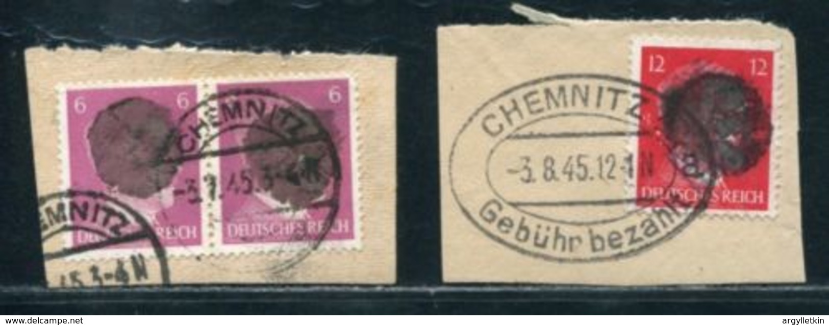 GERMANY OVERPRINT CHEMNITZ 1945 - Other & Unclassified