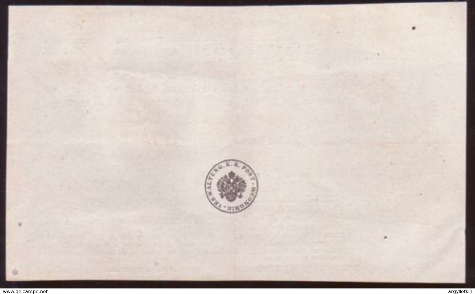 LICHTENSTEIN TRAVELLING POST OFFICE RECEIPT 1853 - ...-1912 Voorlopers