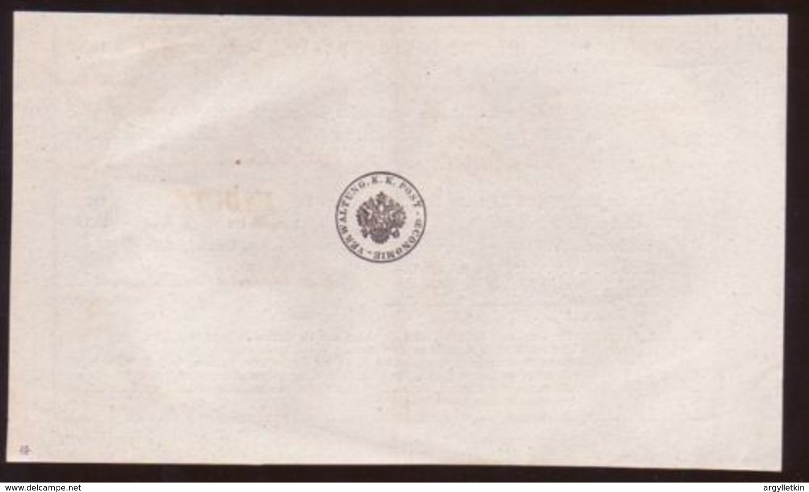 LIECHTENSTEIN TRAVELLING POST OFFICE RECEIPT 1853 - ...-1912 Prefilatelia