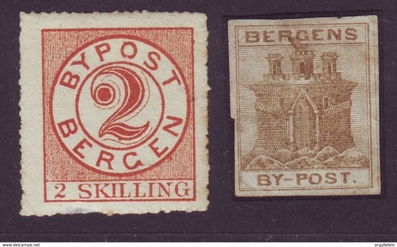 NORWAY BERGEN LOCAL POSTS - Local Post Stamps