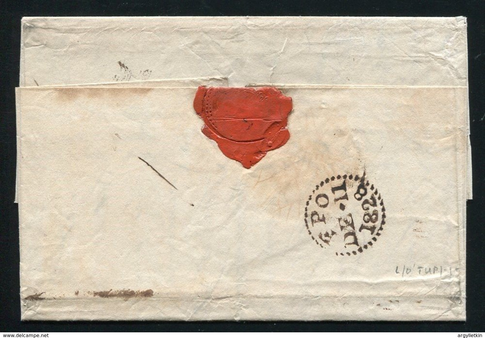 BRAZIL GB RIO DE JANEIRO BRITISH PACKET DUKE OF YORK SHIPPING MARITIME 1828 - Préphilatélie