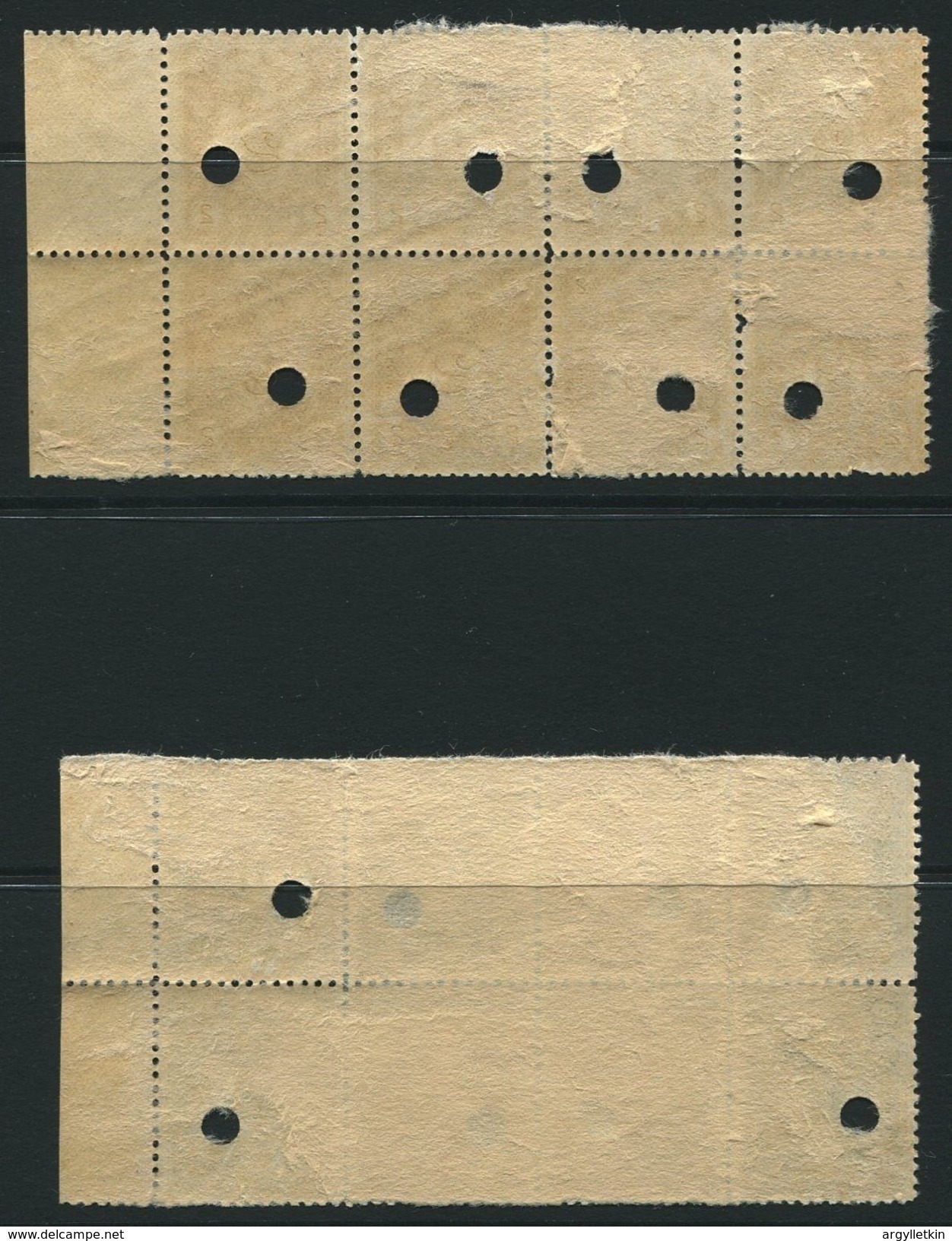 PERU WATERLOW DEFICIT STAMPS SPECIMEN - Peru