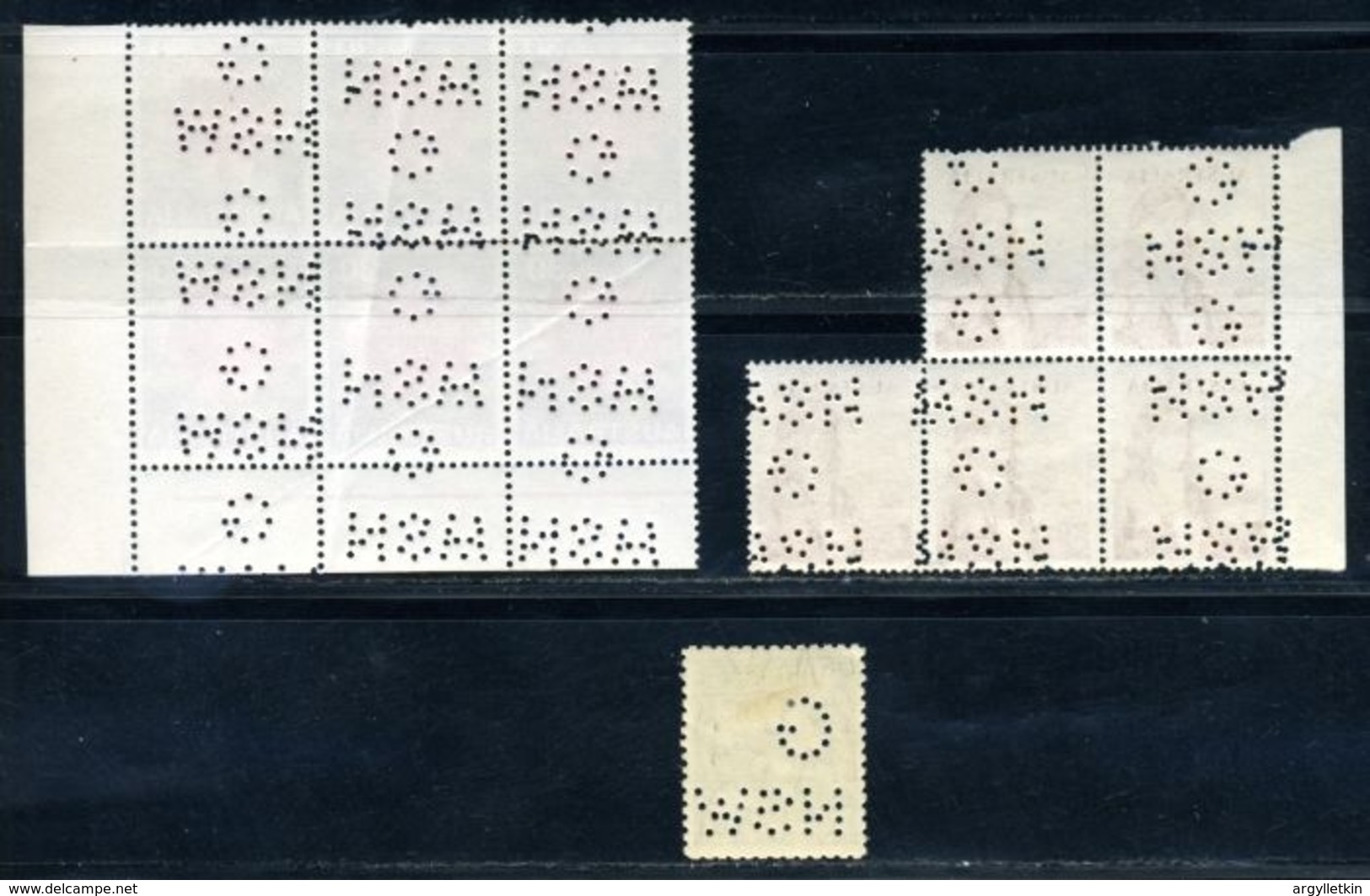 AUSTRALIA 1966-73 'N.S.W.G" PERFINS - Sheets, Plate Blocks &  Multiples