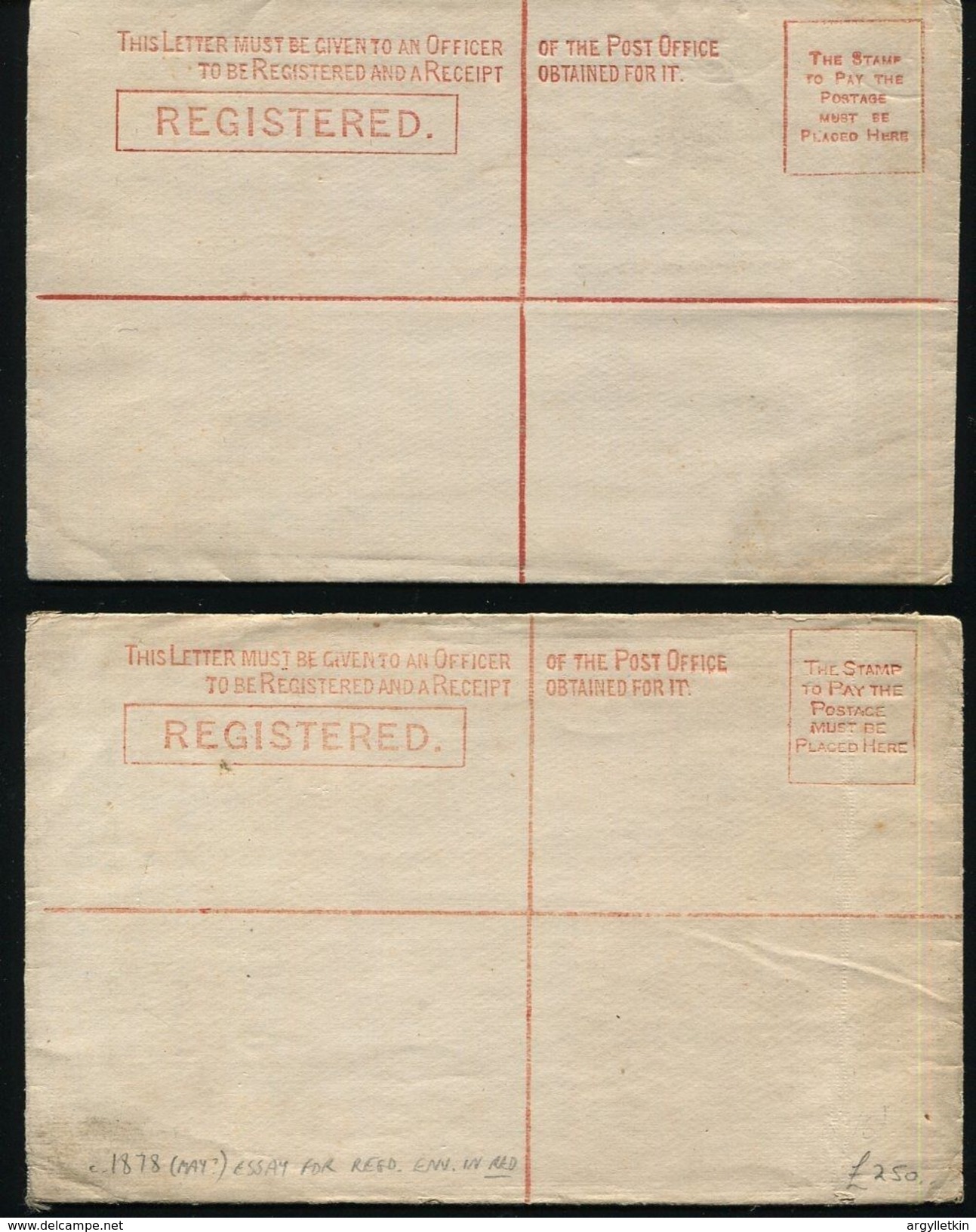 AUSTRALIAN STATES NEW SOUTH WALES VICTORIA REGISTERED POSTAL STATIONERY C1878 - Other & Unclassified