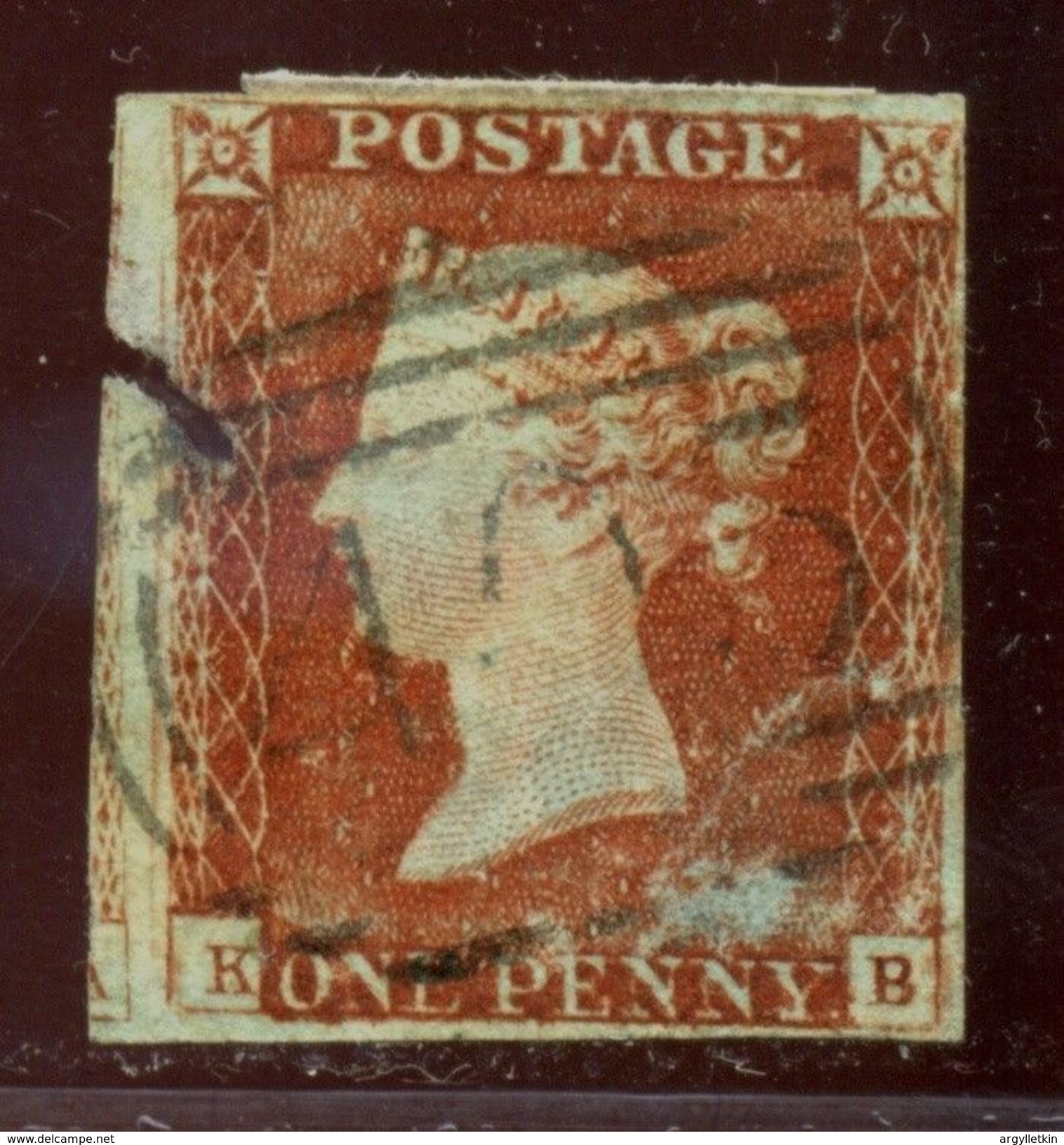 GB 1843 1d RE-ENTRY - Used Stamps