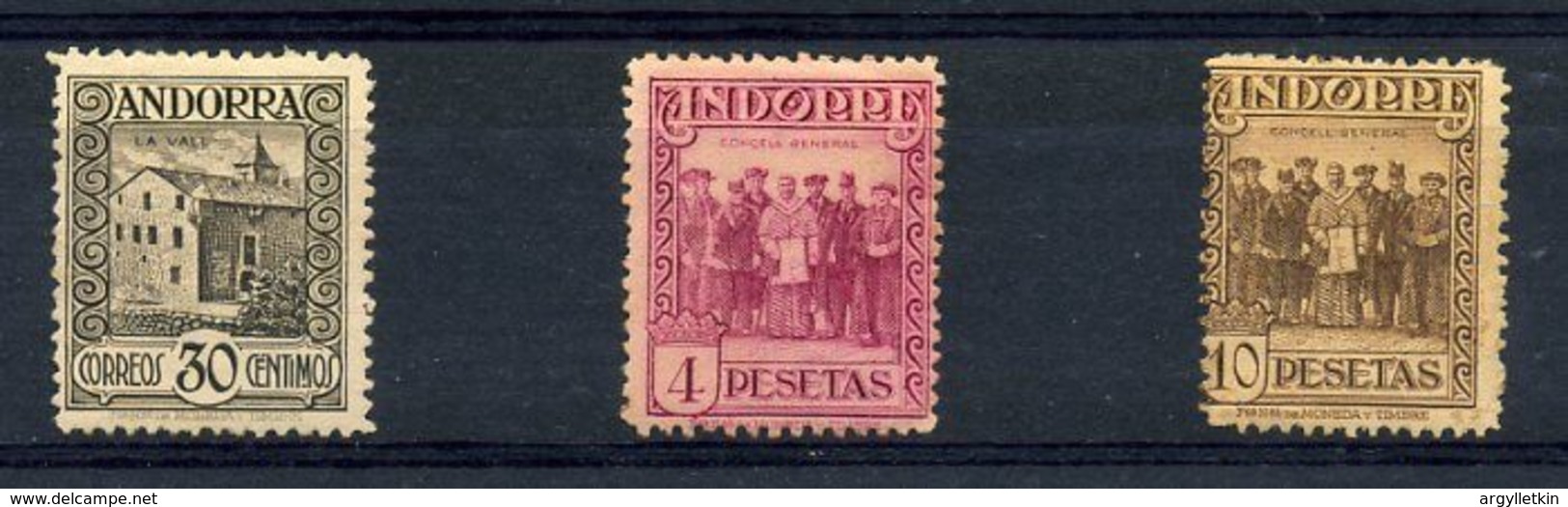 ANDORRA 1929 GOOD VALUES - NICE LOT! - Unused Stamps