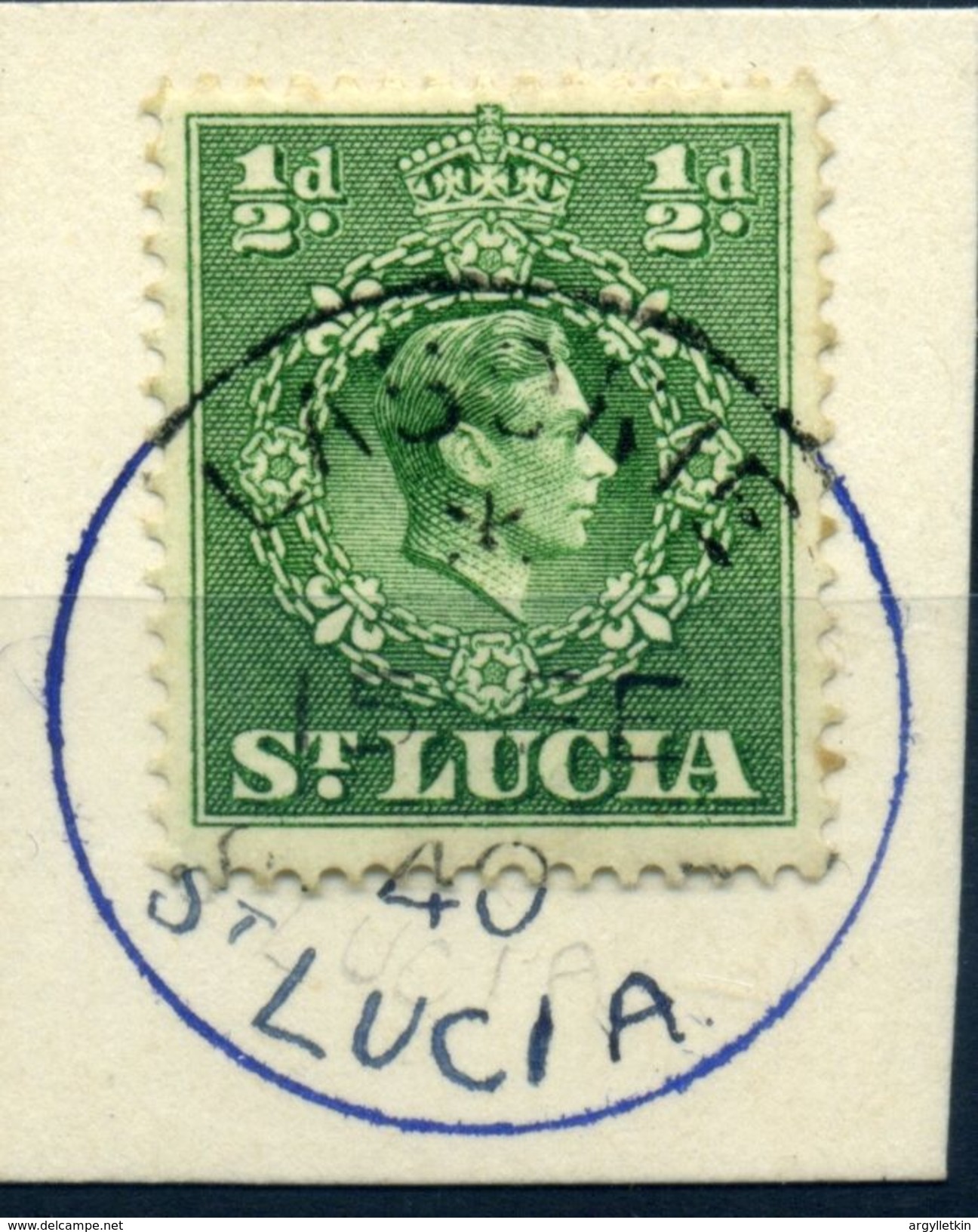 ST LUCIA  VILLAGE POSTMARKS LABORIE KG6 - Ste Lucie (...-1978)