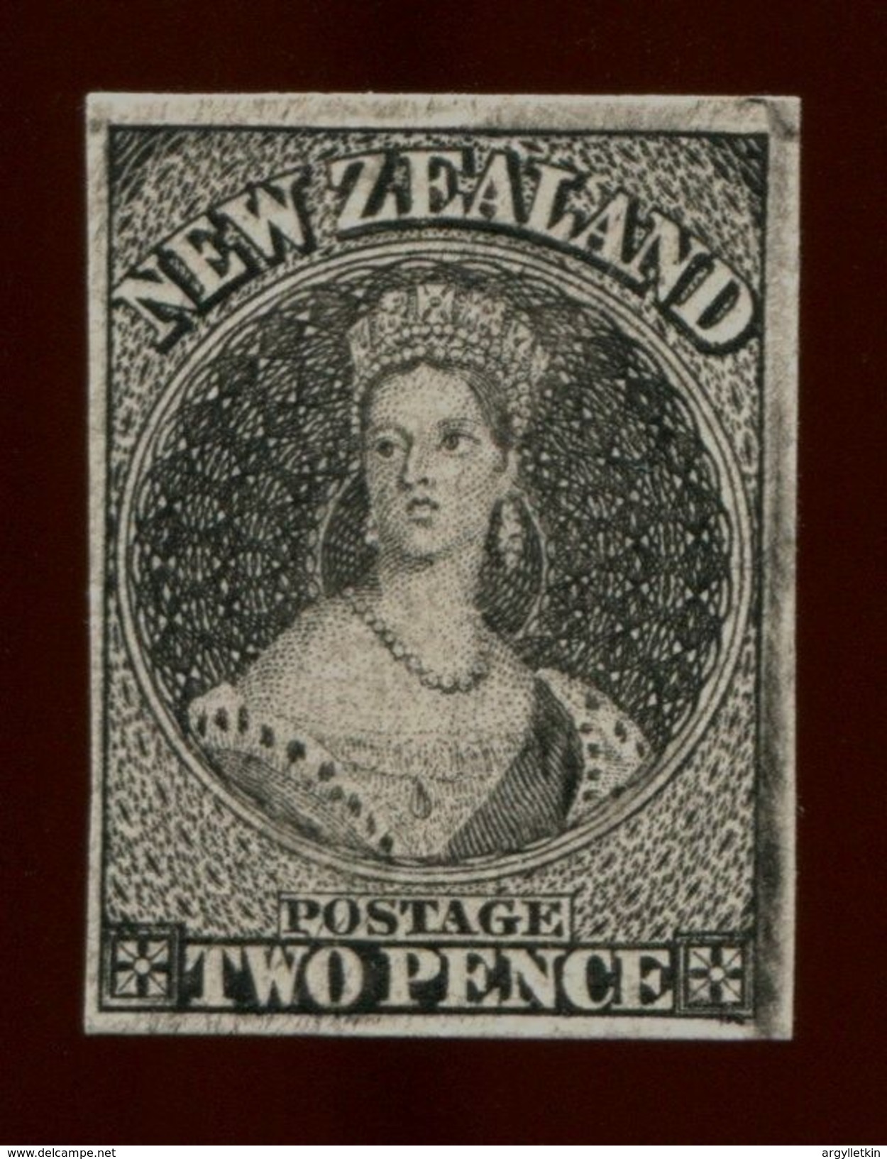 NEW ZEALAND QV CHALON HEAD PROOF - Other & Unclassified