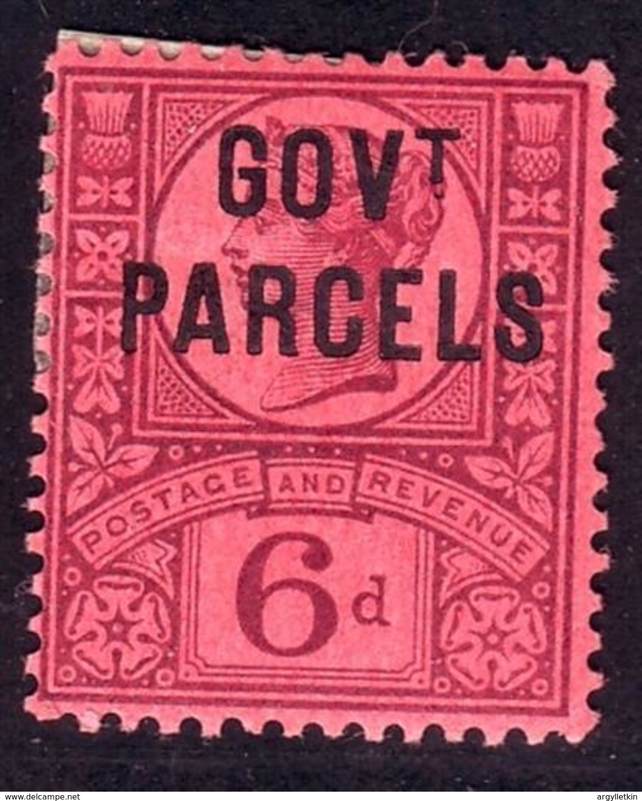 GB QV 6d GOVT PARCELS OFFICIAL OVERPRINT - Sonstige & Ohne Zuordnung