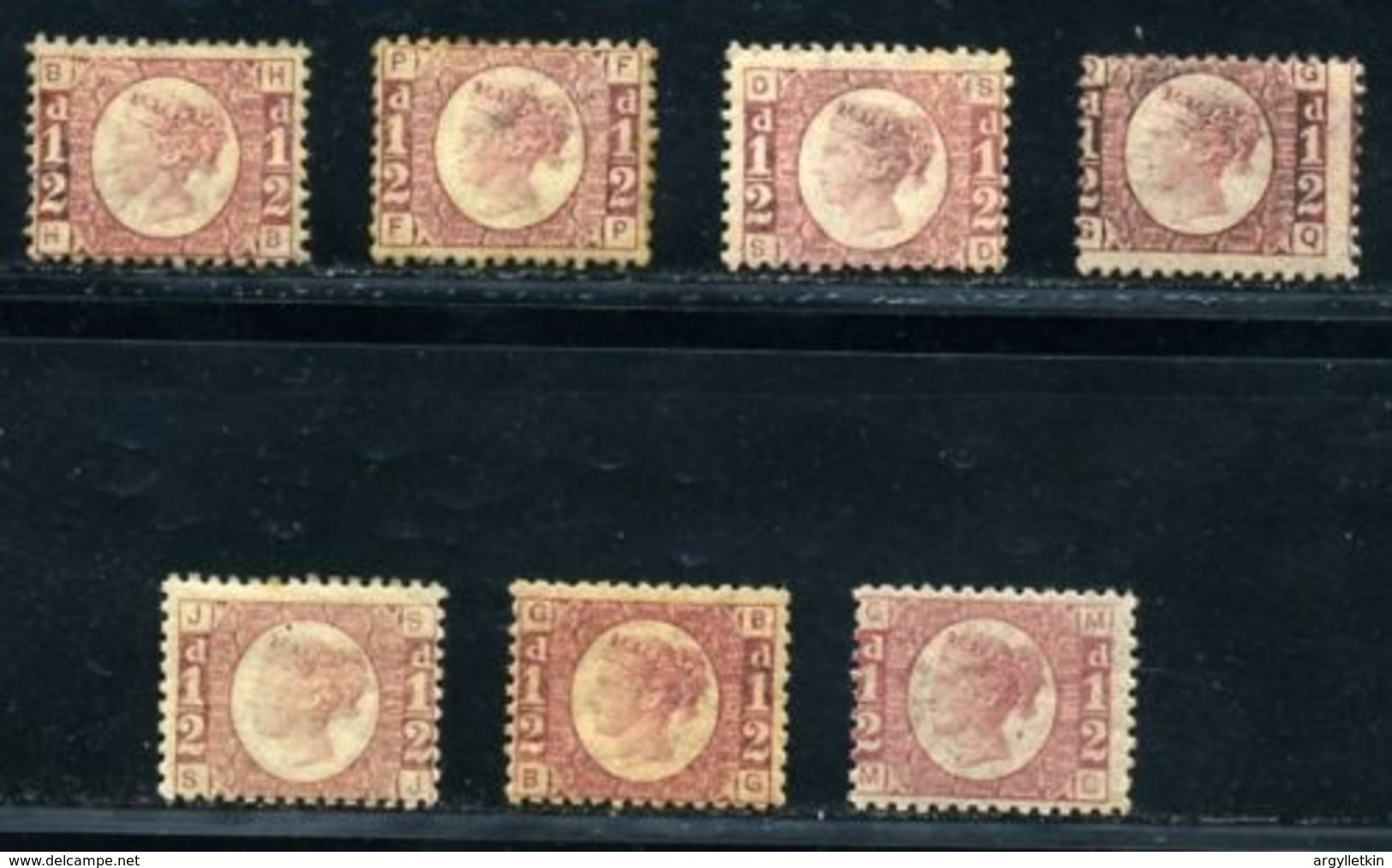 GB 1870 1/2d PLATES MINT - Neufs