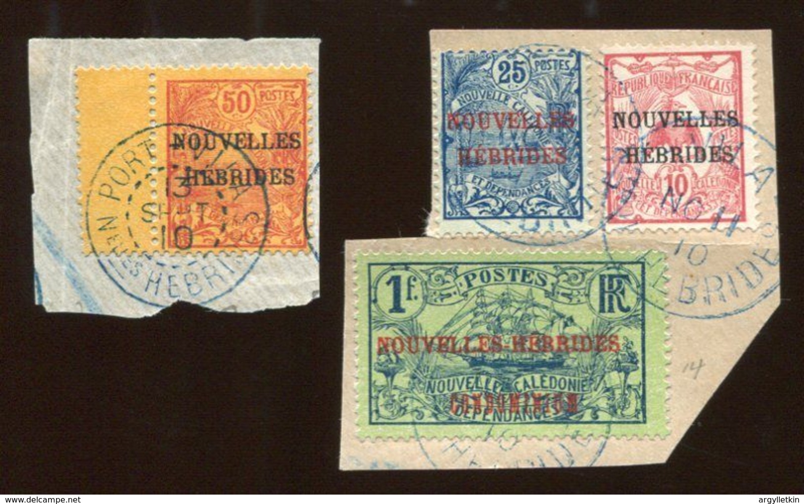 NEW HEBRIDES FRENCH PACIFIC FIRST SET - Gebraucht