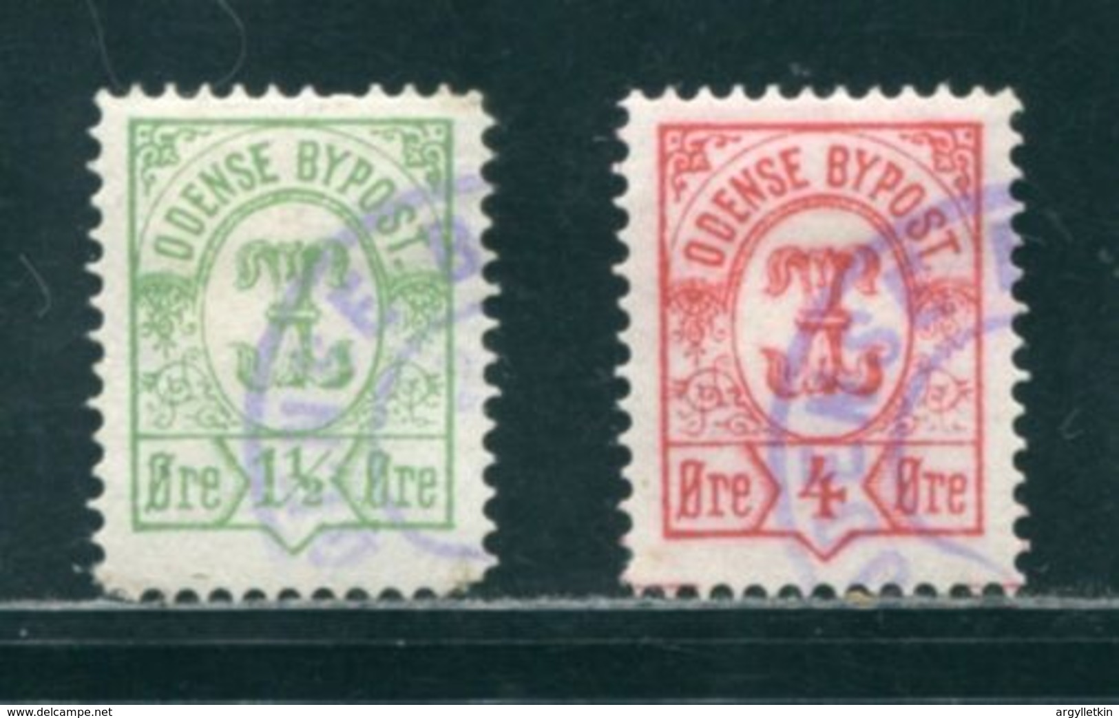 DENMARK ODENSE CITY LOCAL POST 1887 - Local Post Stamps