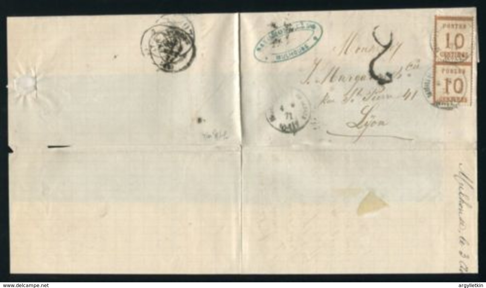 FRANCE GERMANY ALSACE 1871 MULHAUSEN / MULHOUSE - Other & Unclassified