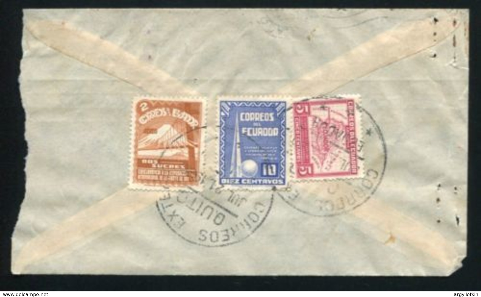 ECUADOR AIRMAILS TO CHILE 1942/45 - Ecuador