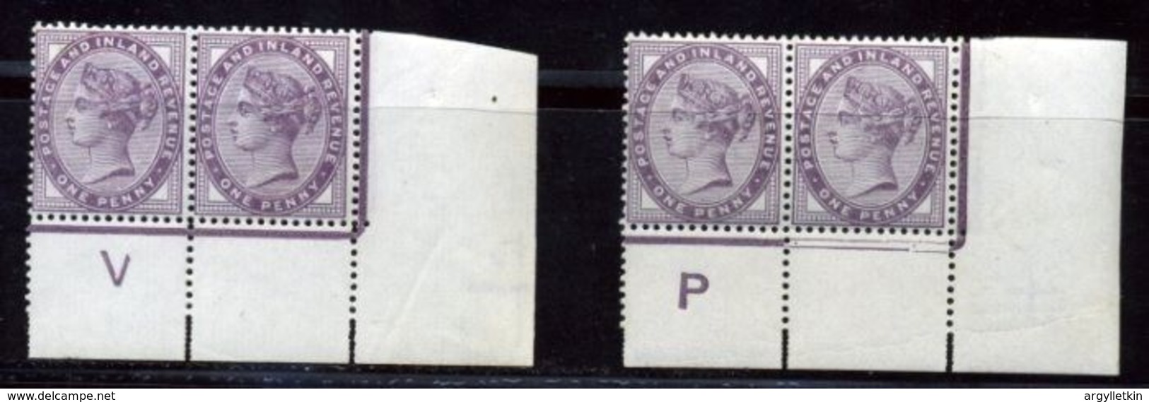 GREAT BRITAIN 1d LILAC VARIETIES MNH! - Unused Stamps