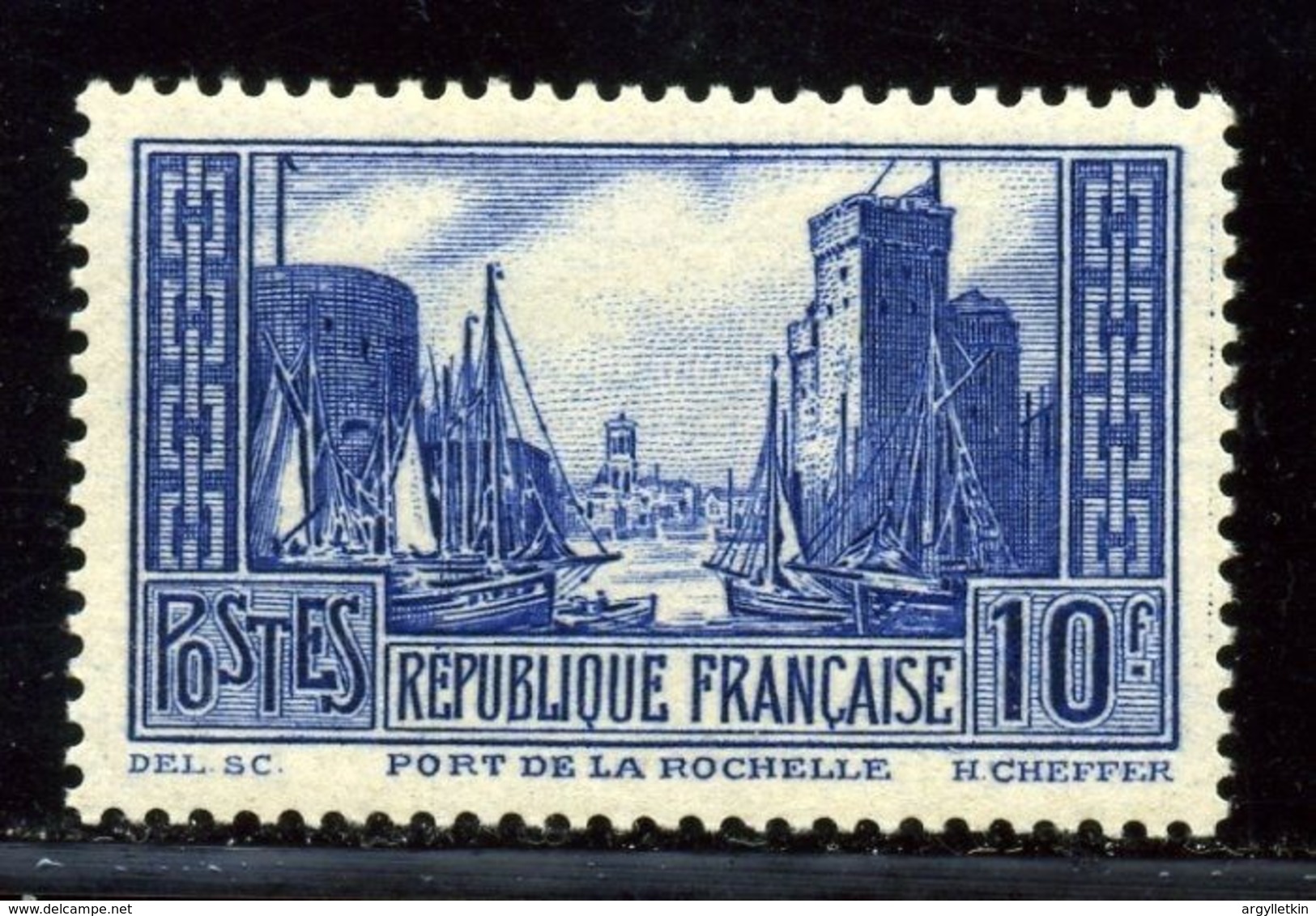 FRANCE 1931 10fr BLUE - Unused Stamps