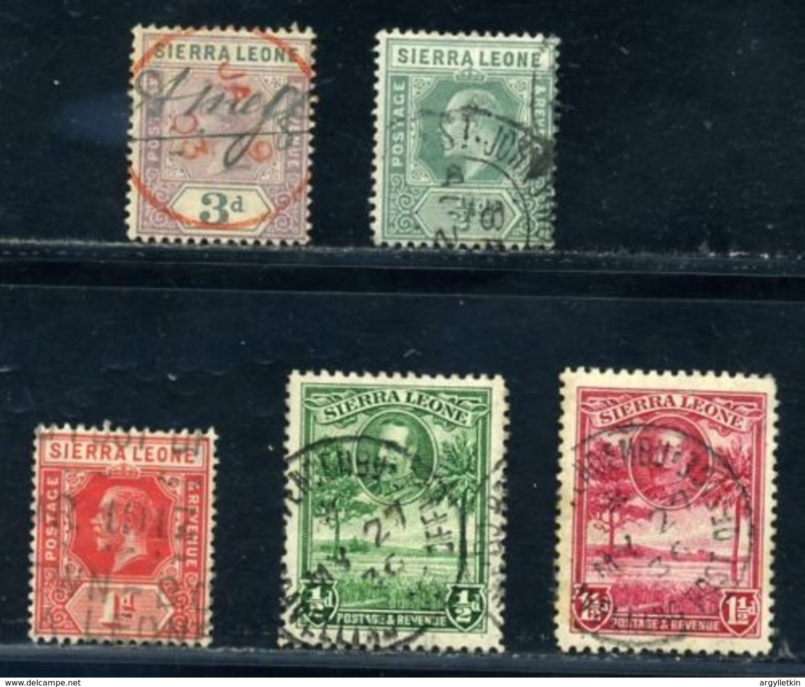 SIERRA LEONE FANTASTIC POSTMARKS RAILWAYS - Sierra Leone (...-1960)