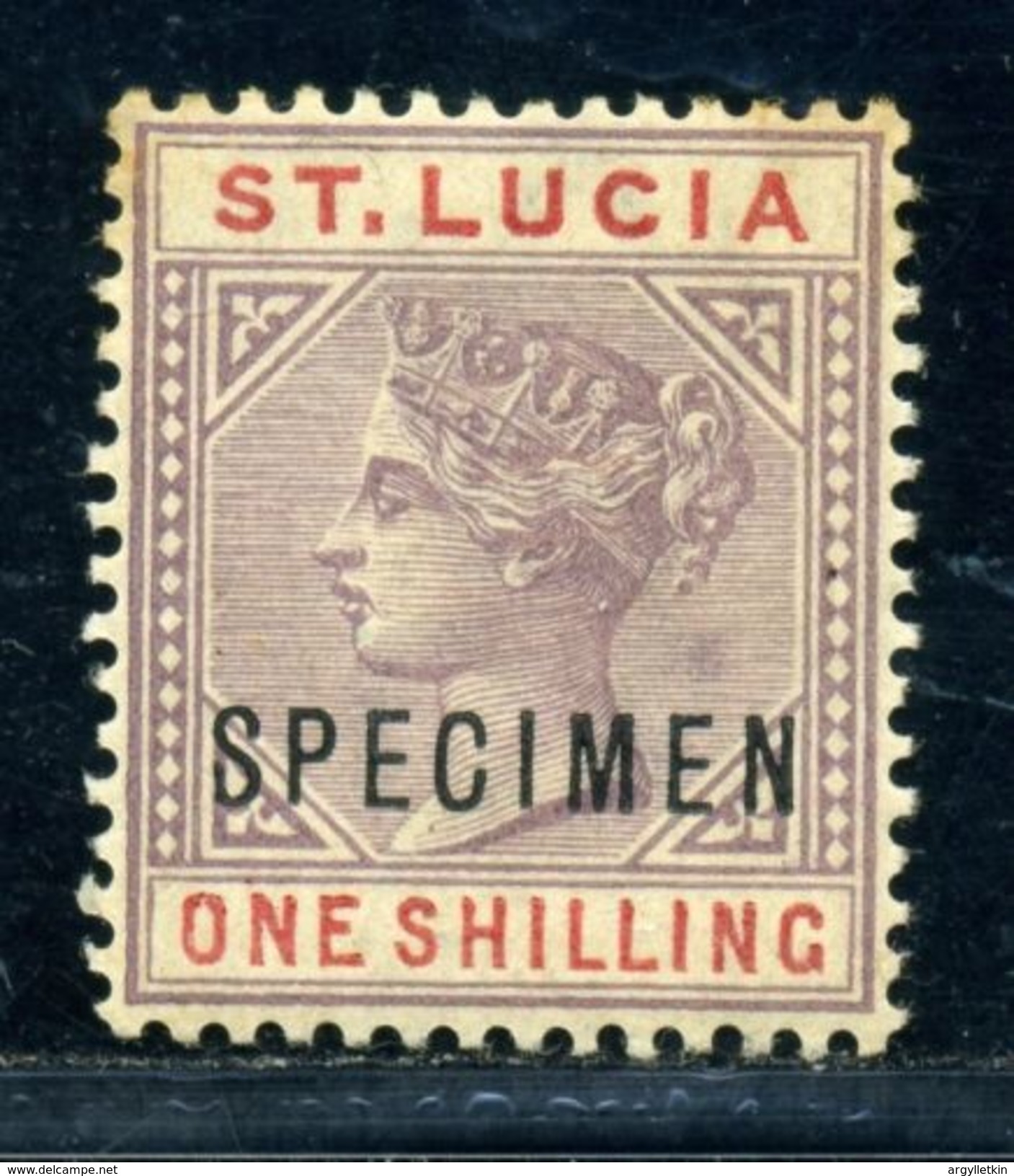 ST LUCIA QV SPECIMEN 1887 - Ste Lucie (...-1978)
