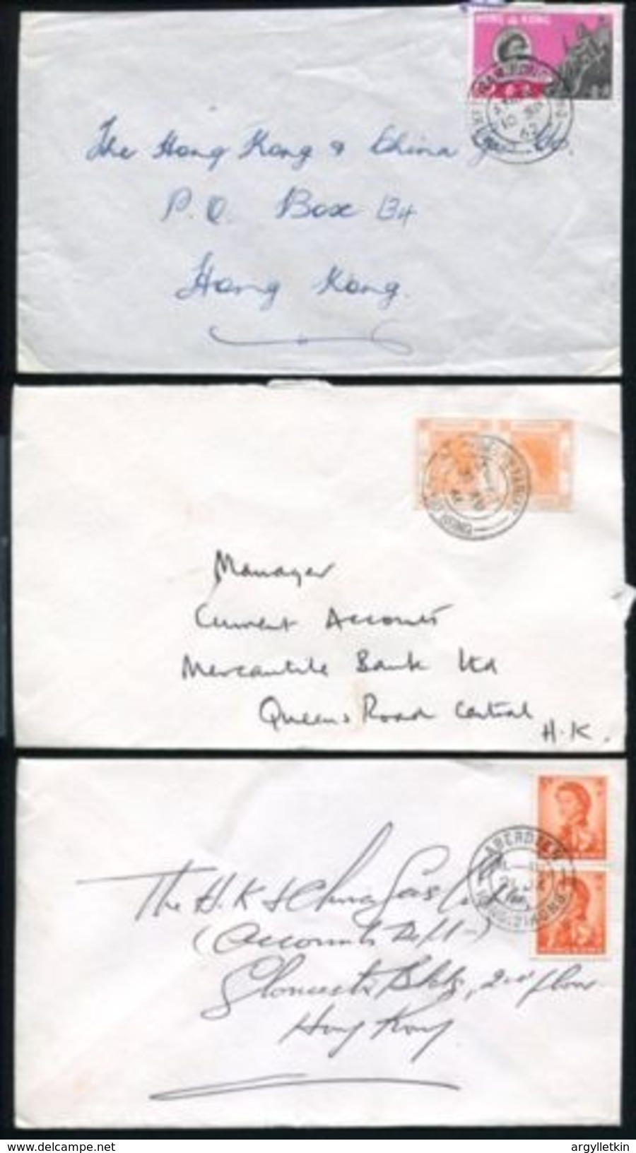 HONG KONG AMAZING QE POSTMARKS! - Collections, Lots & Series