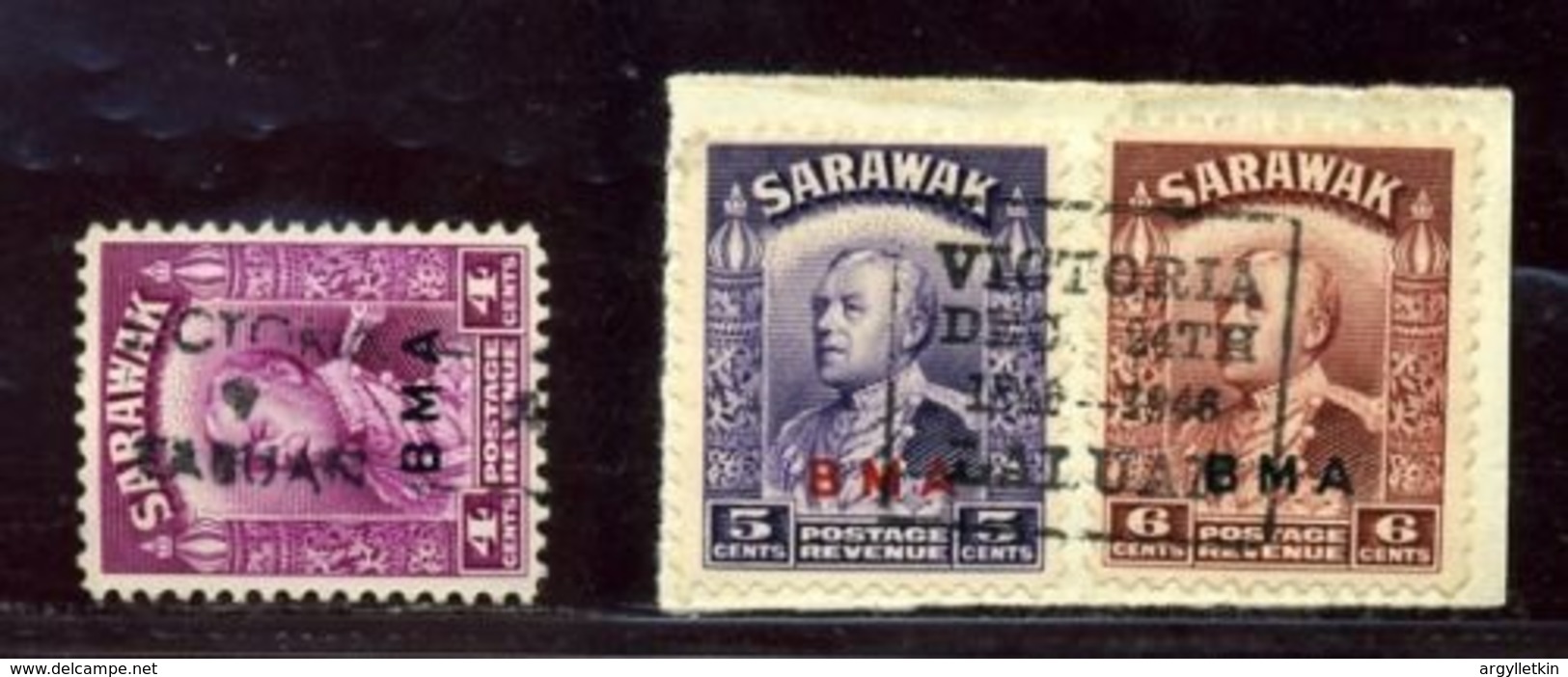 SARAWAK VICTORIA LABUAN - SCARCE POSTMARKS - Sarawak (...-1963)