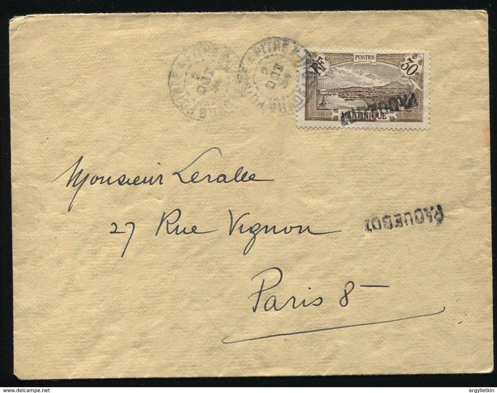 MARTINIQUE PAQUEBOT SHIPPING GUADELOUPE 1934 - America (Other)