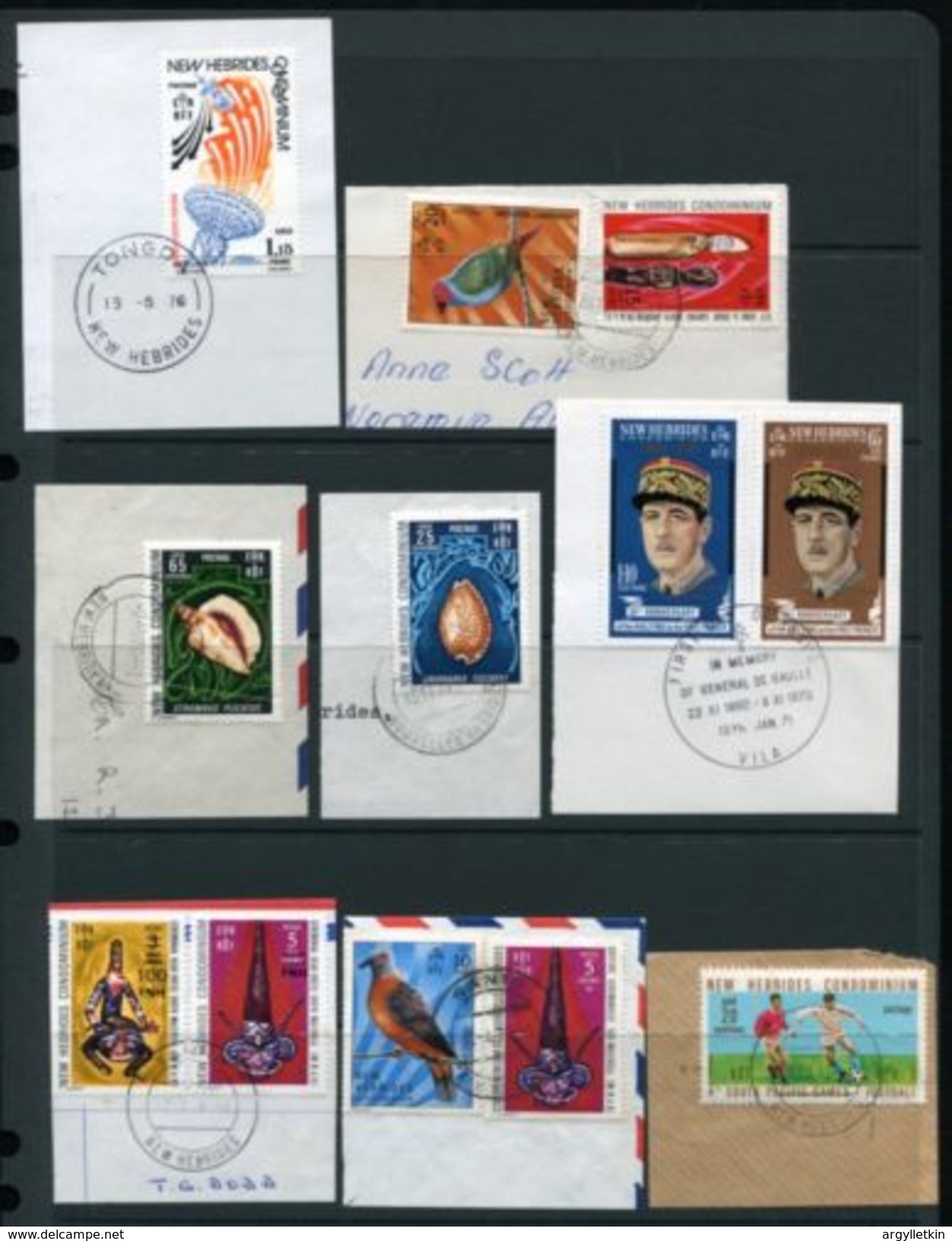 NOUVELLES HEBRIDES FRANCAIS POSTMARKS - Used Stamps