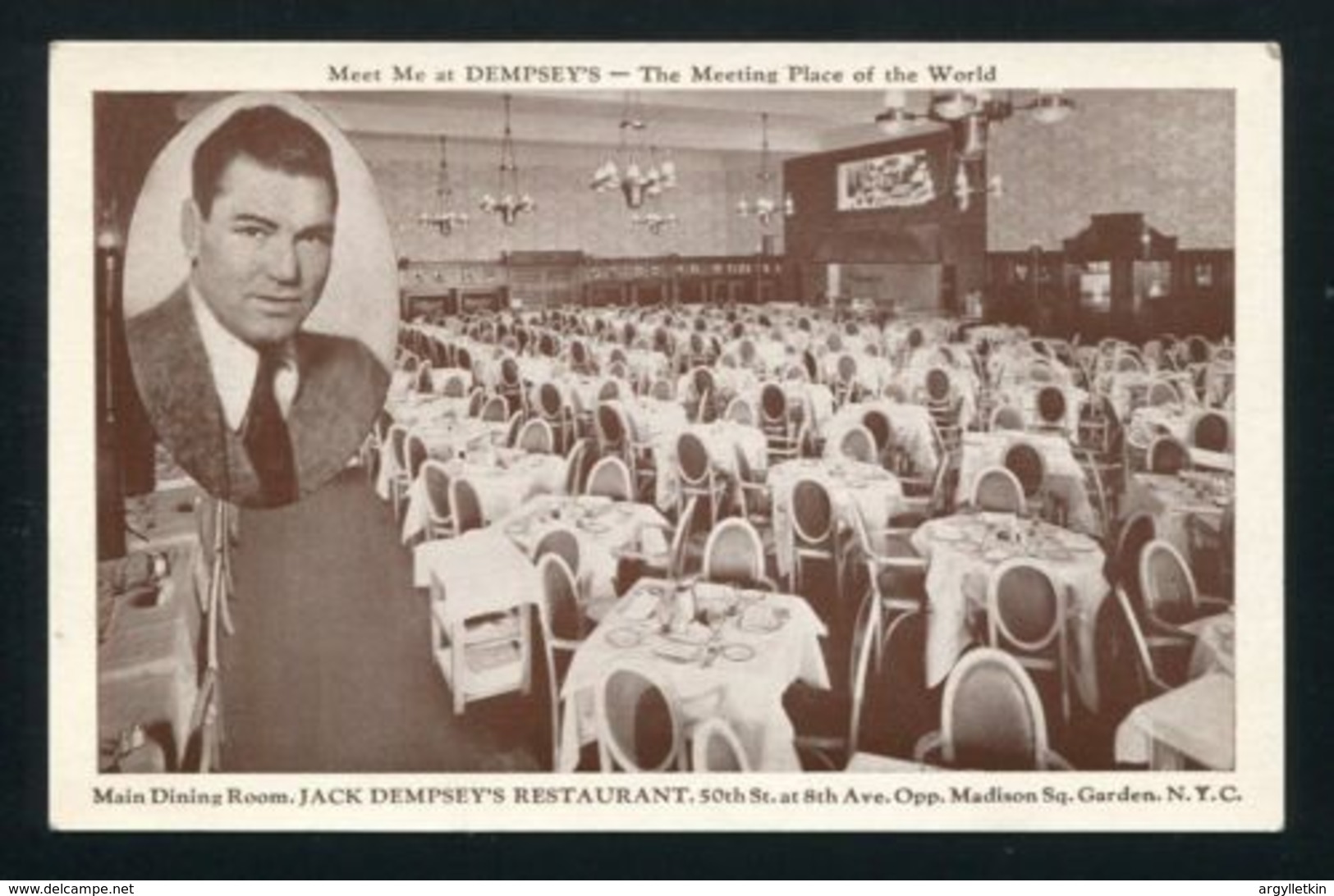 USA-JACK DEMPSEY AUTOGRAPHED POSTCARD - Other & Unclassified