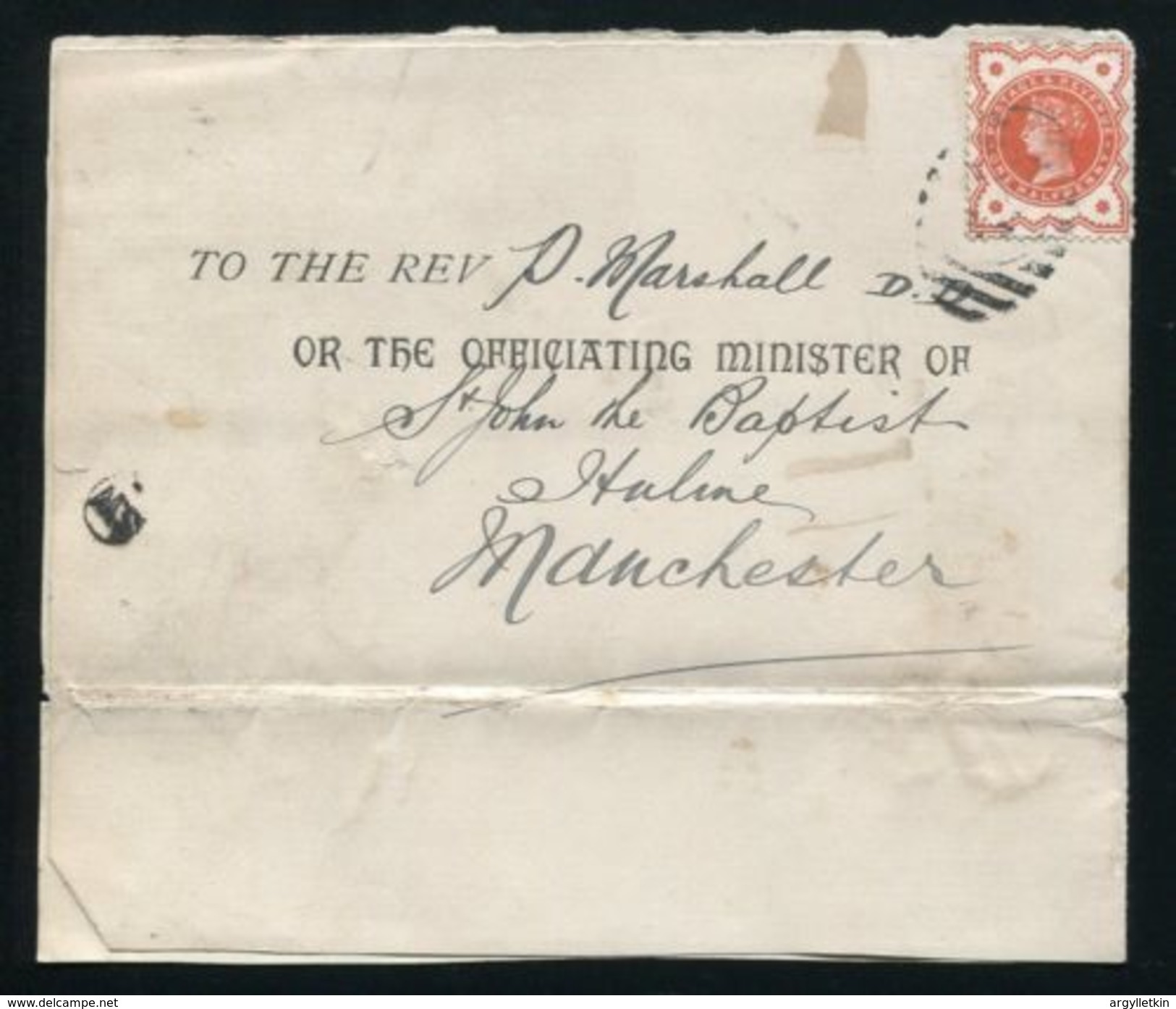 GB MANCHESTER VICTORIA POSTAGE DUE COVER 1890 - Briefe U. Dokumente