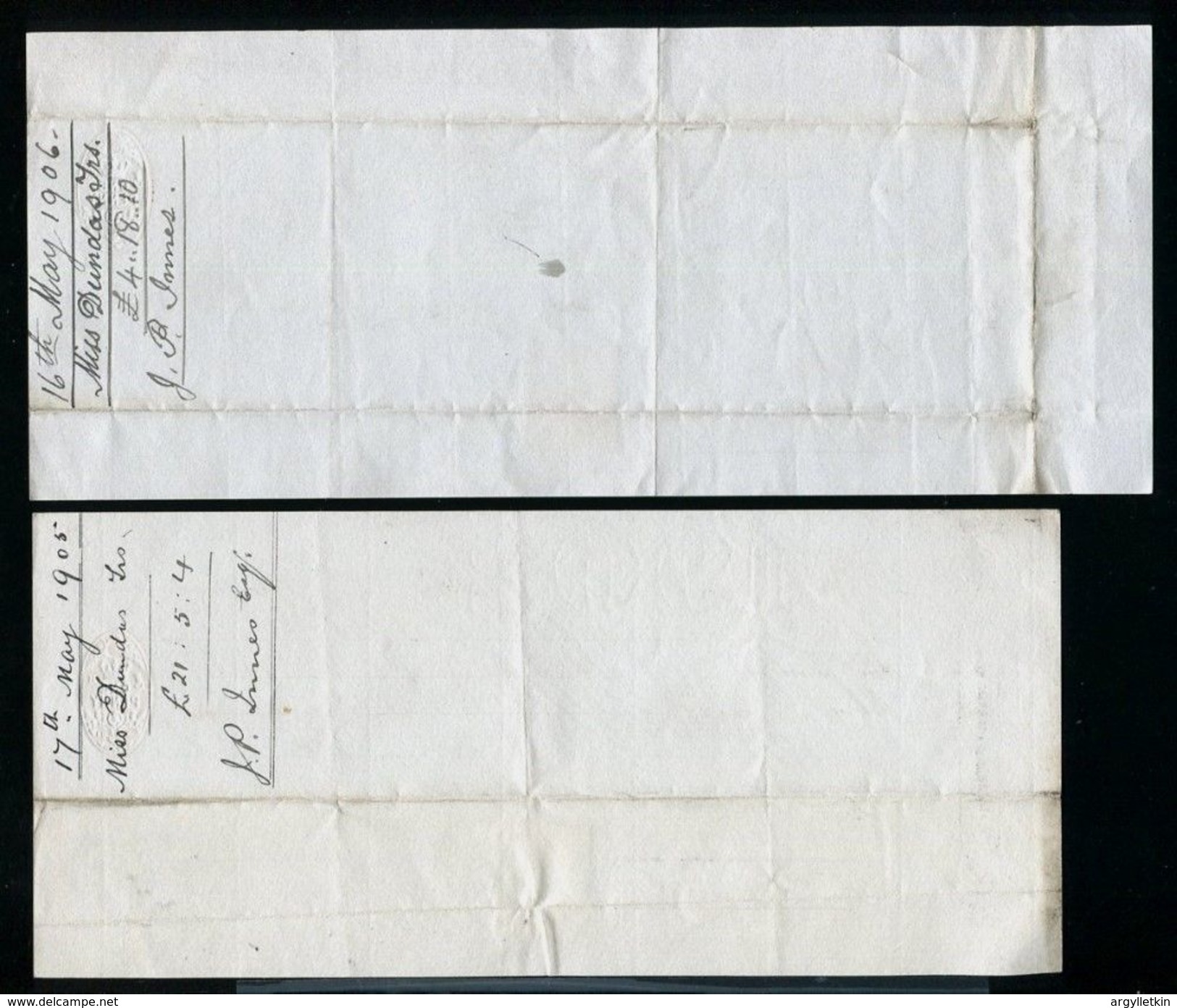 NEW ZEALAND UNIVERSAL ON RECEIPTS 1905/6 SOLICITORS - Other & Unclassified