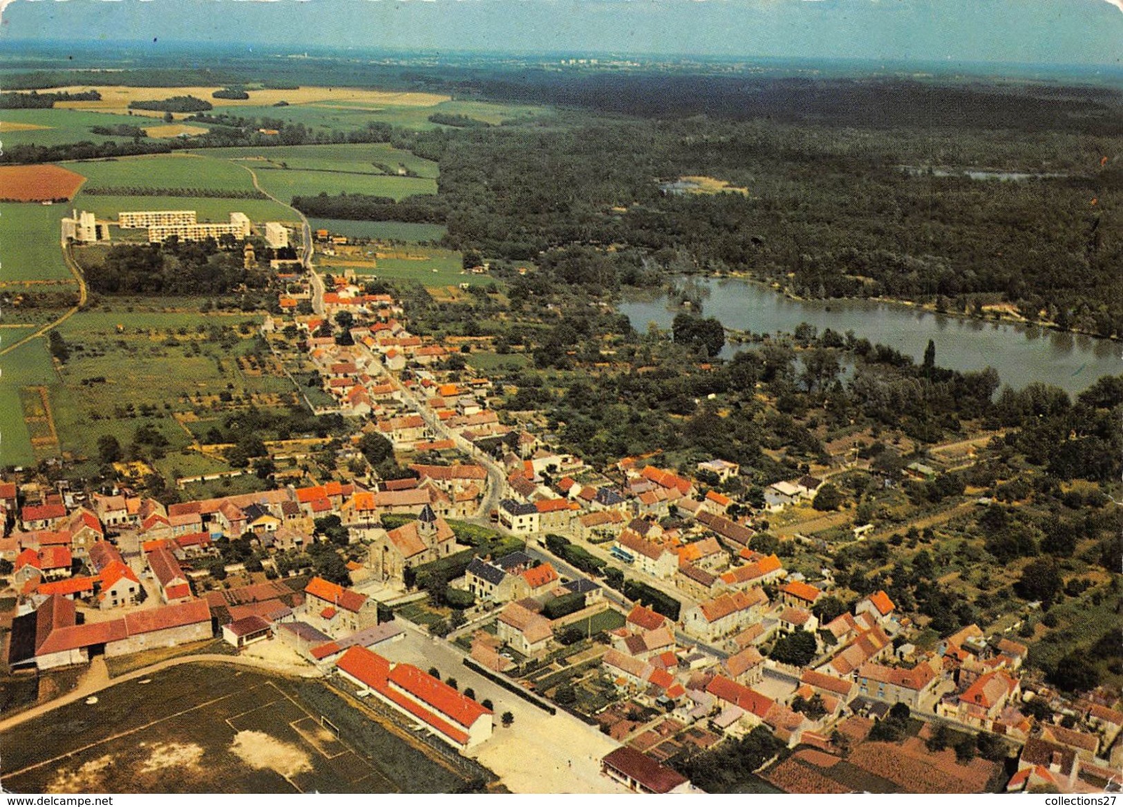 91-VERT-LE-PETIT- VUE PANORAMIQUE DE VERT, SES ETANGS - Vert-le-Petit